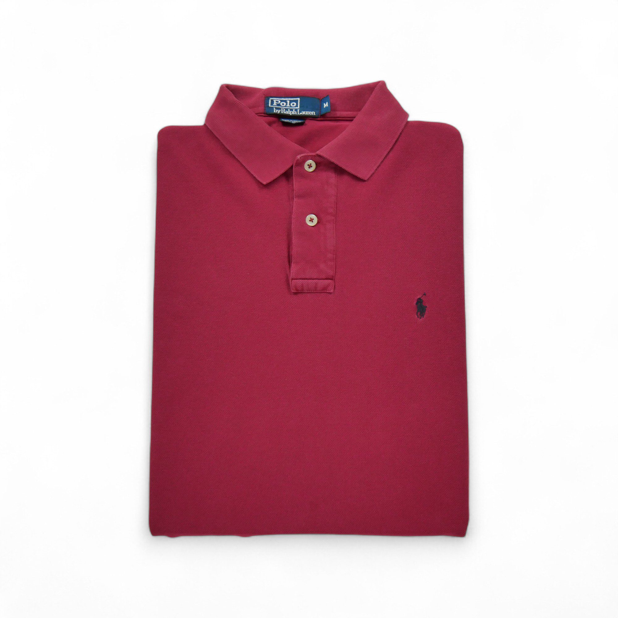 Polo manches longues Homme  Rouge - Bon état