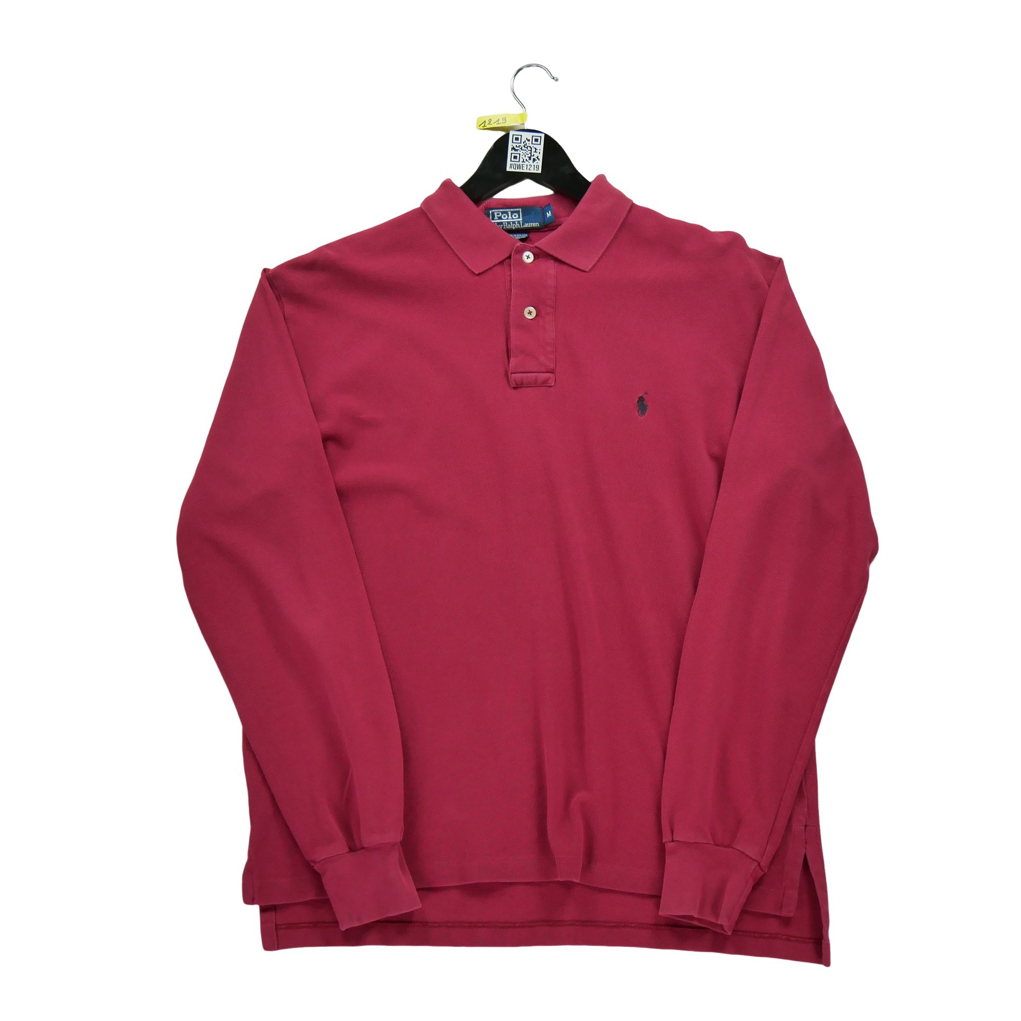 Polo manches longues Homme  Rouge 2