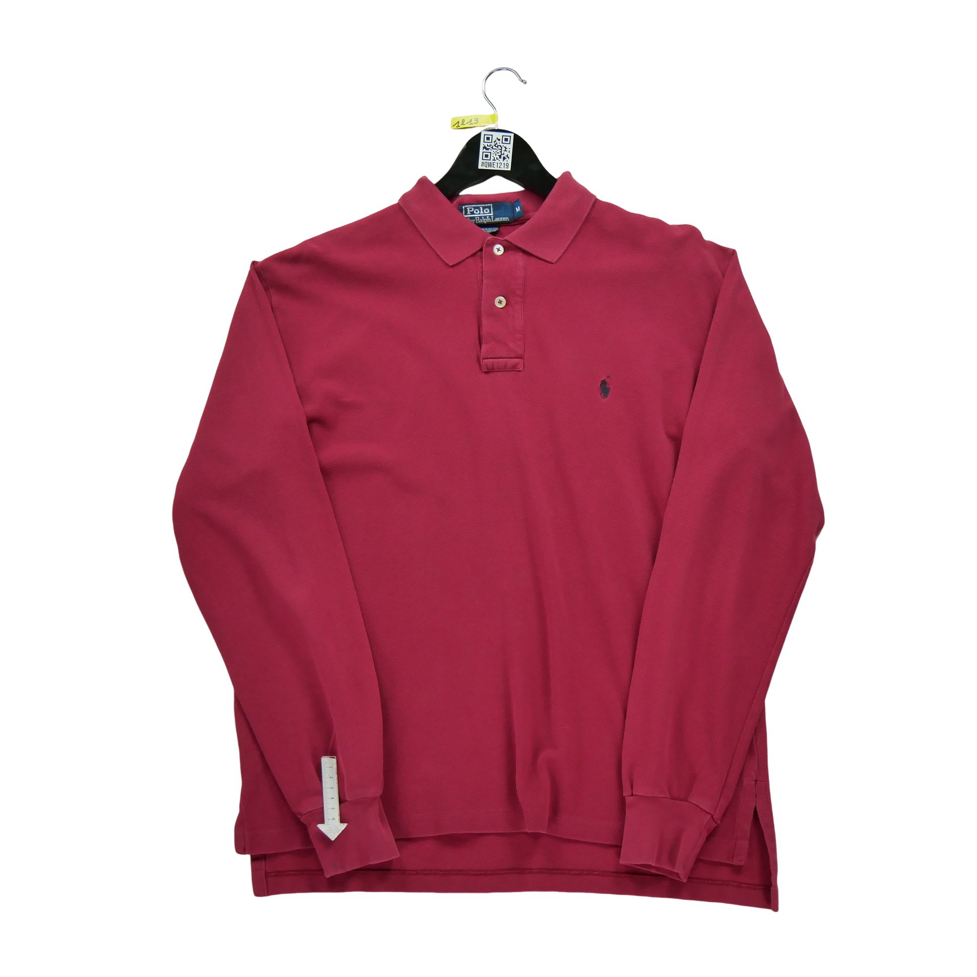 Polo manches longues Homme  Rouge 5