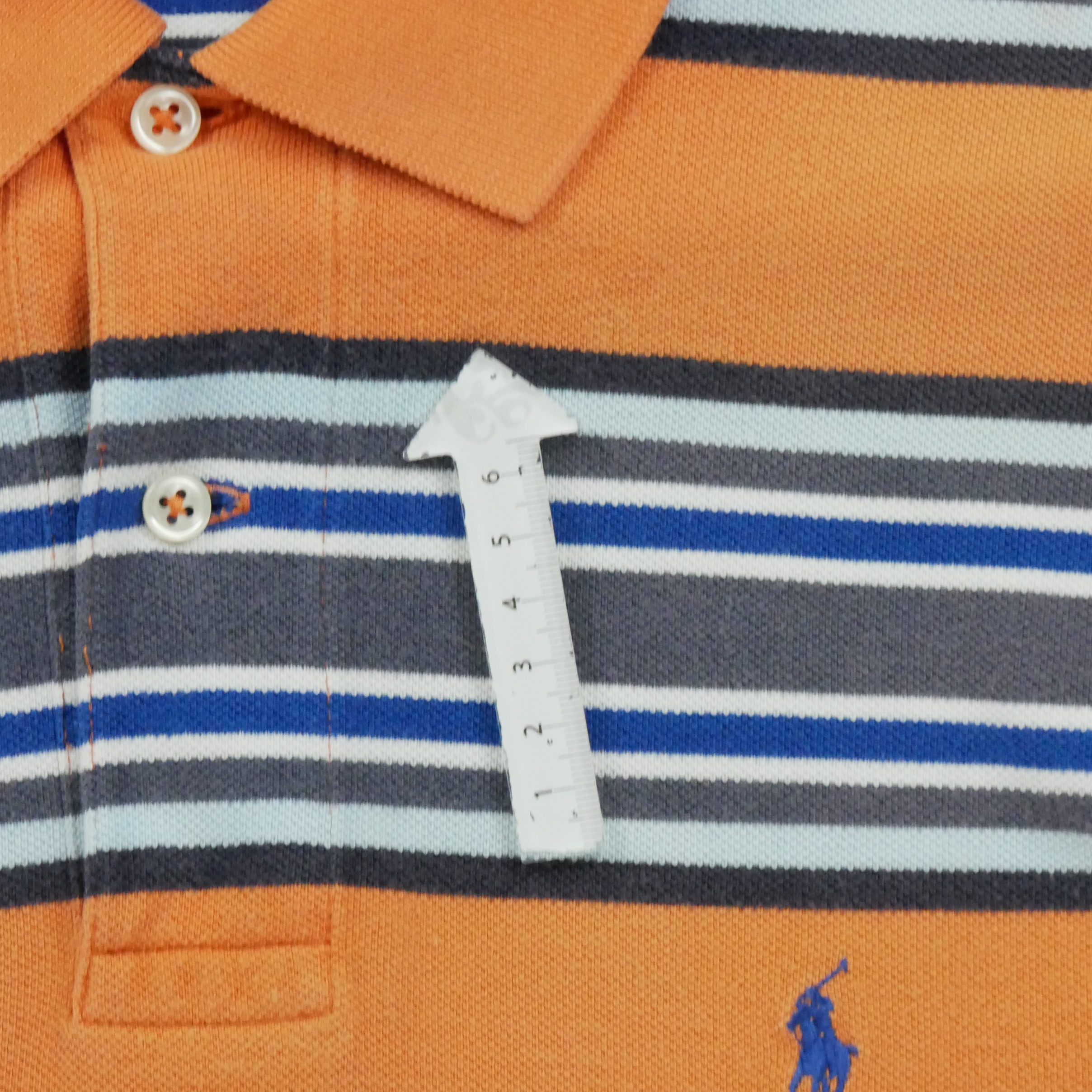 Polo manches courtes Homme  Orange 8