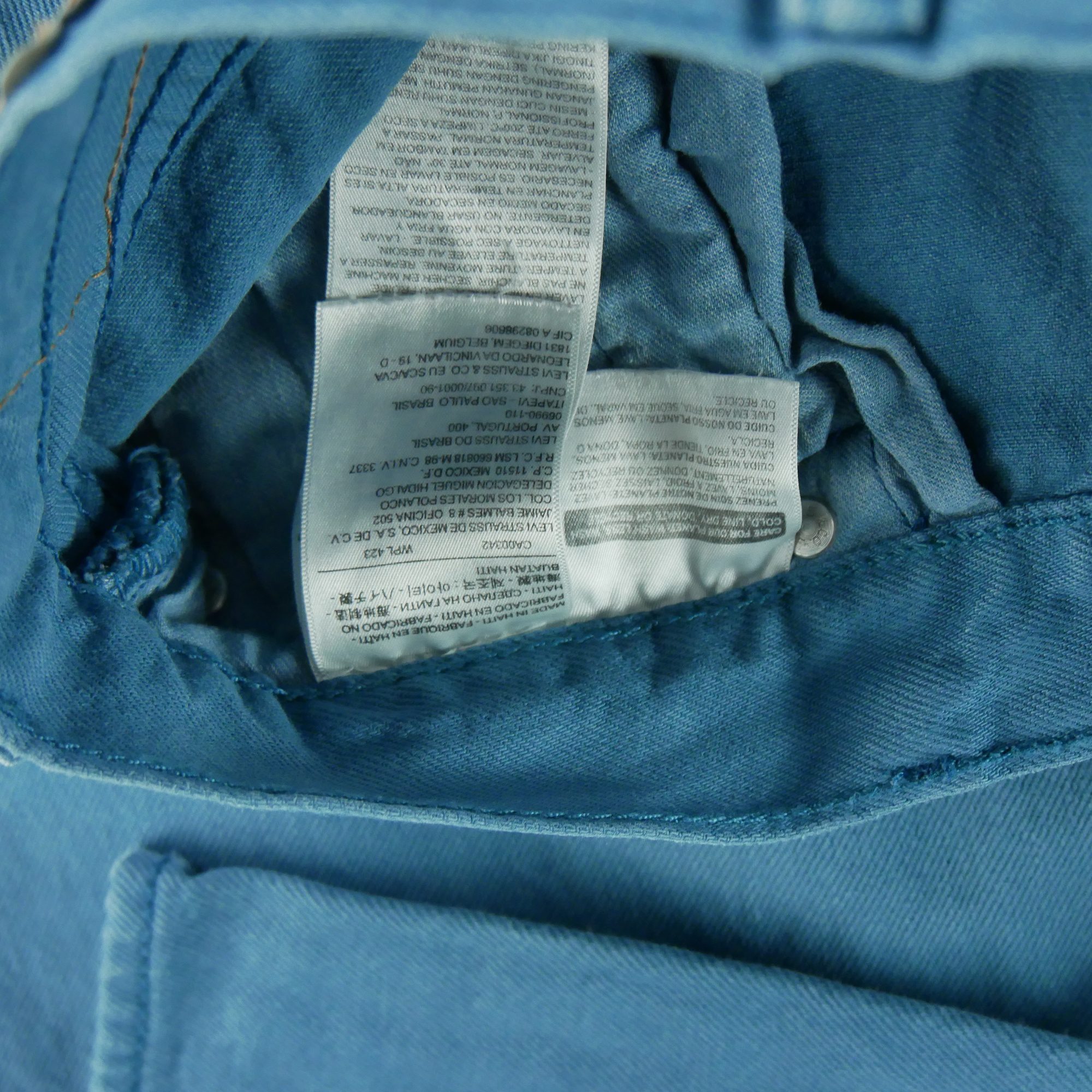 Jean Homme Levis 501 Bleu 6