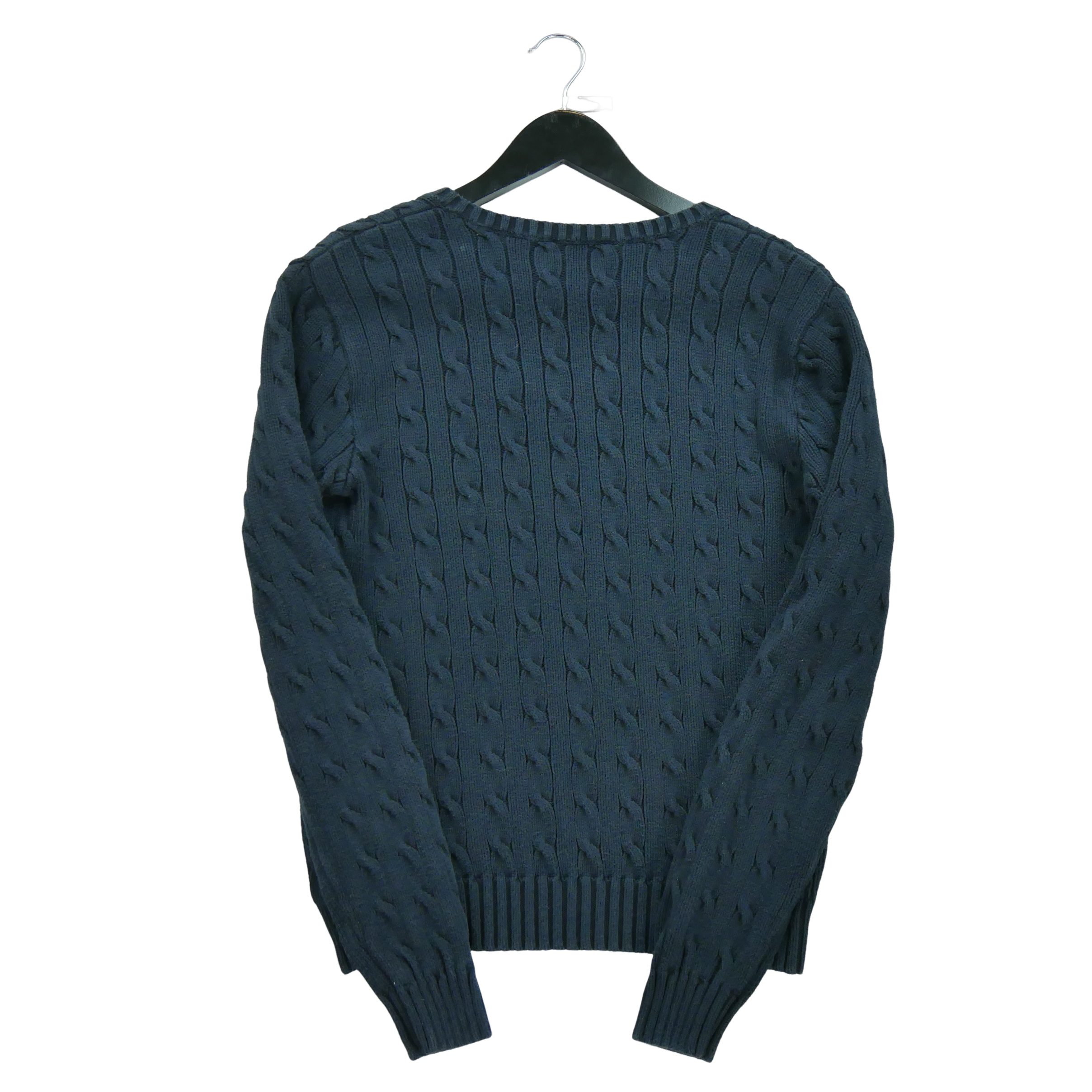 Pull Femme  en maille torsadée Noir 2