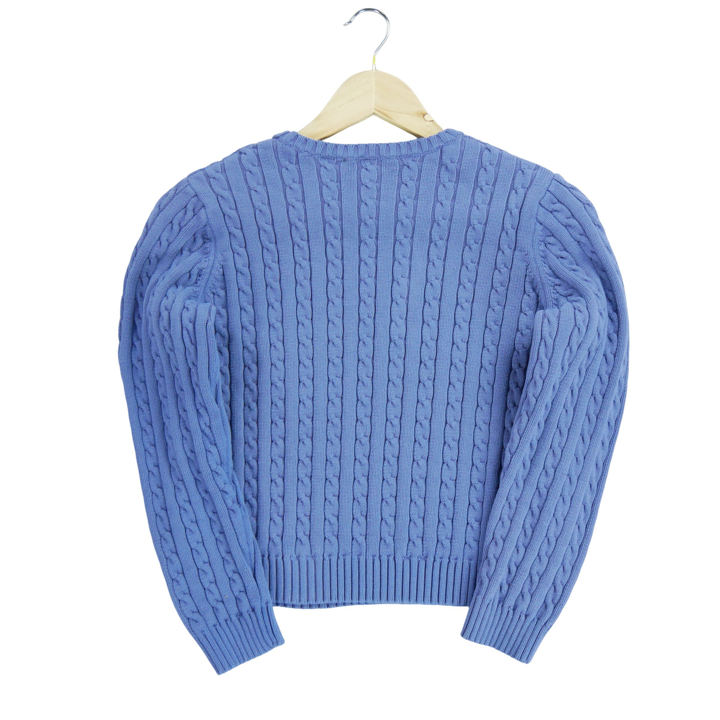 Pull en maille torsadée Violet 2