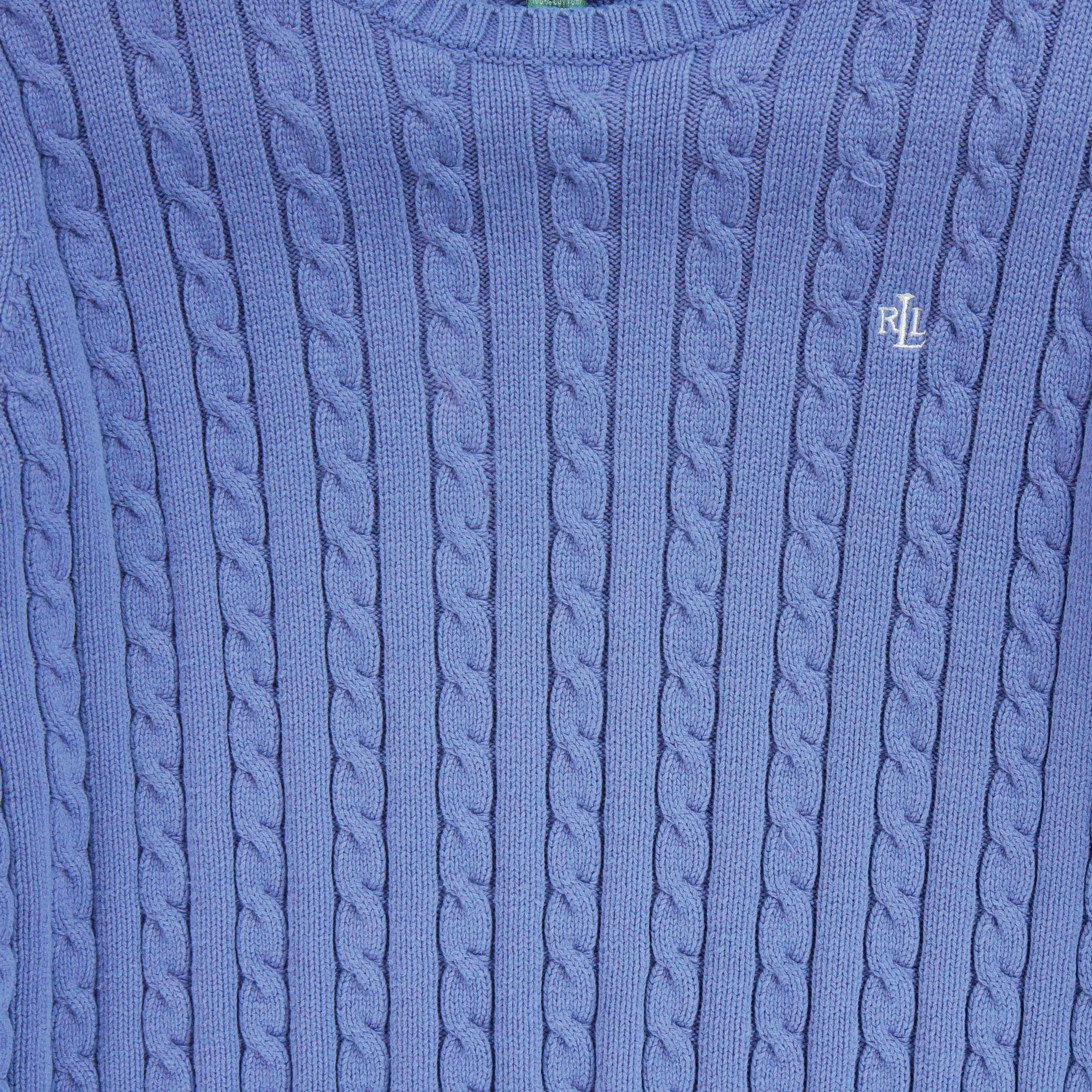 Pull en maille torsadée Violet 3