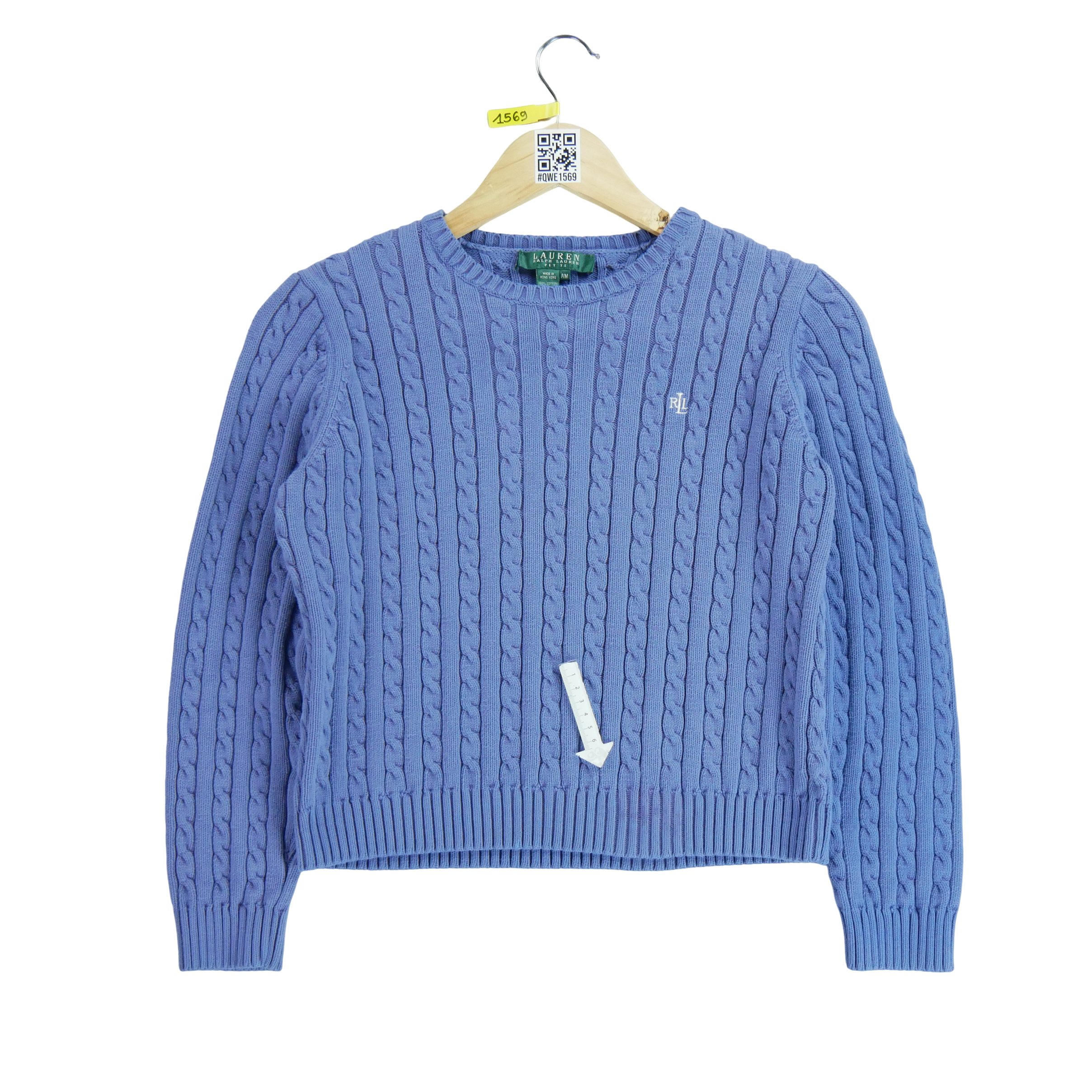 Pull en maille torsadée Violet 4