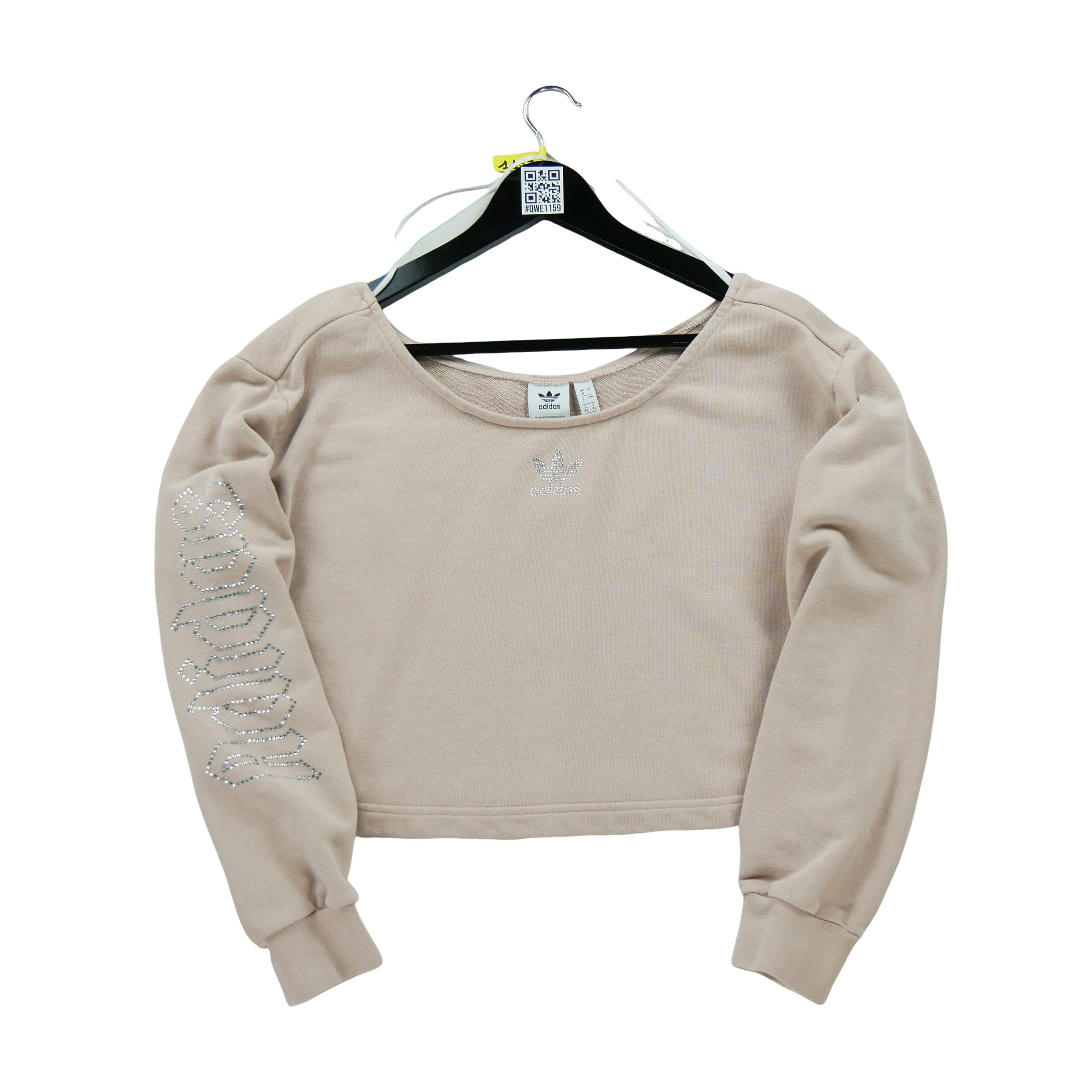 Sweat à capuche Femme  Crop Top Rose 1