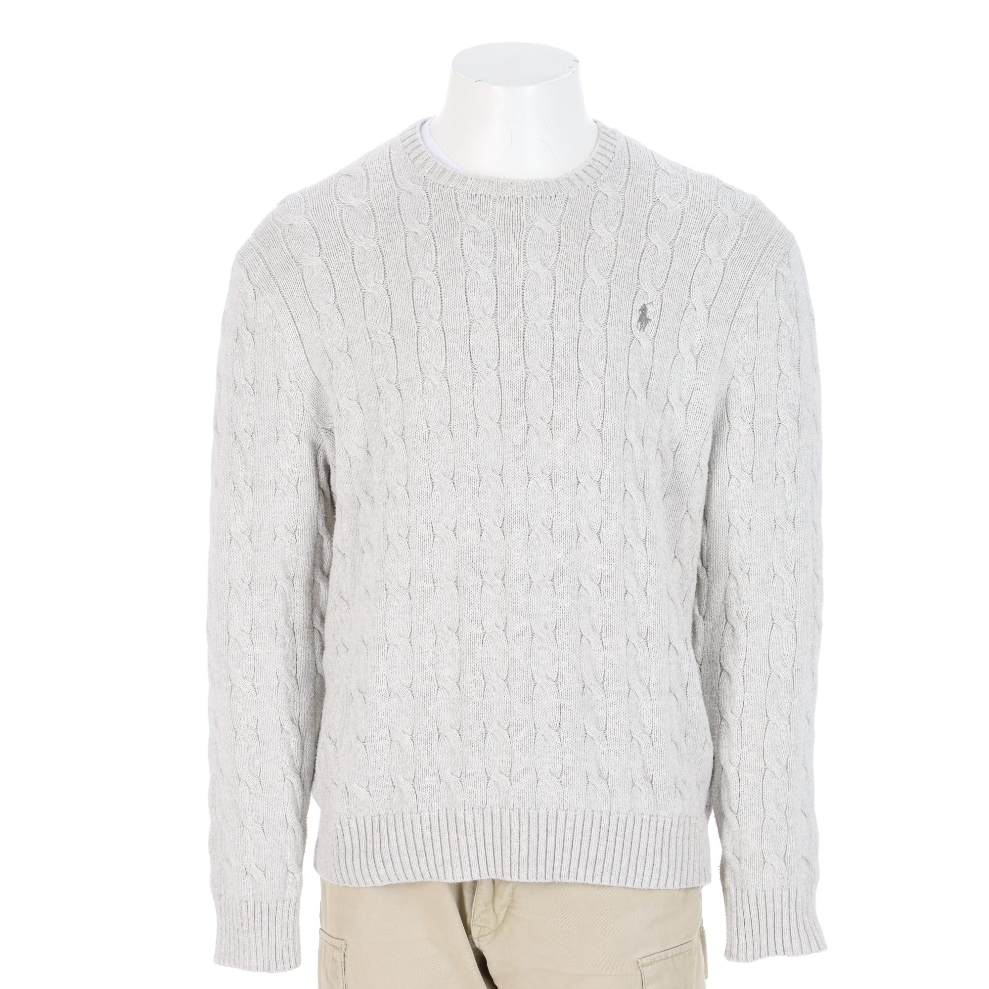 Pull Homme  Cable Knit Gris - Excellent état