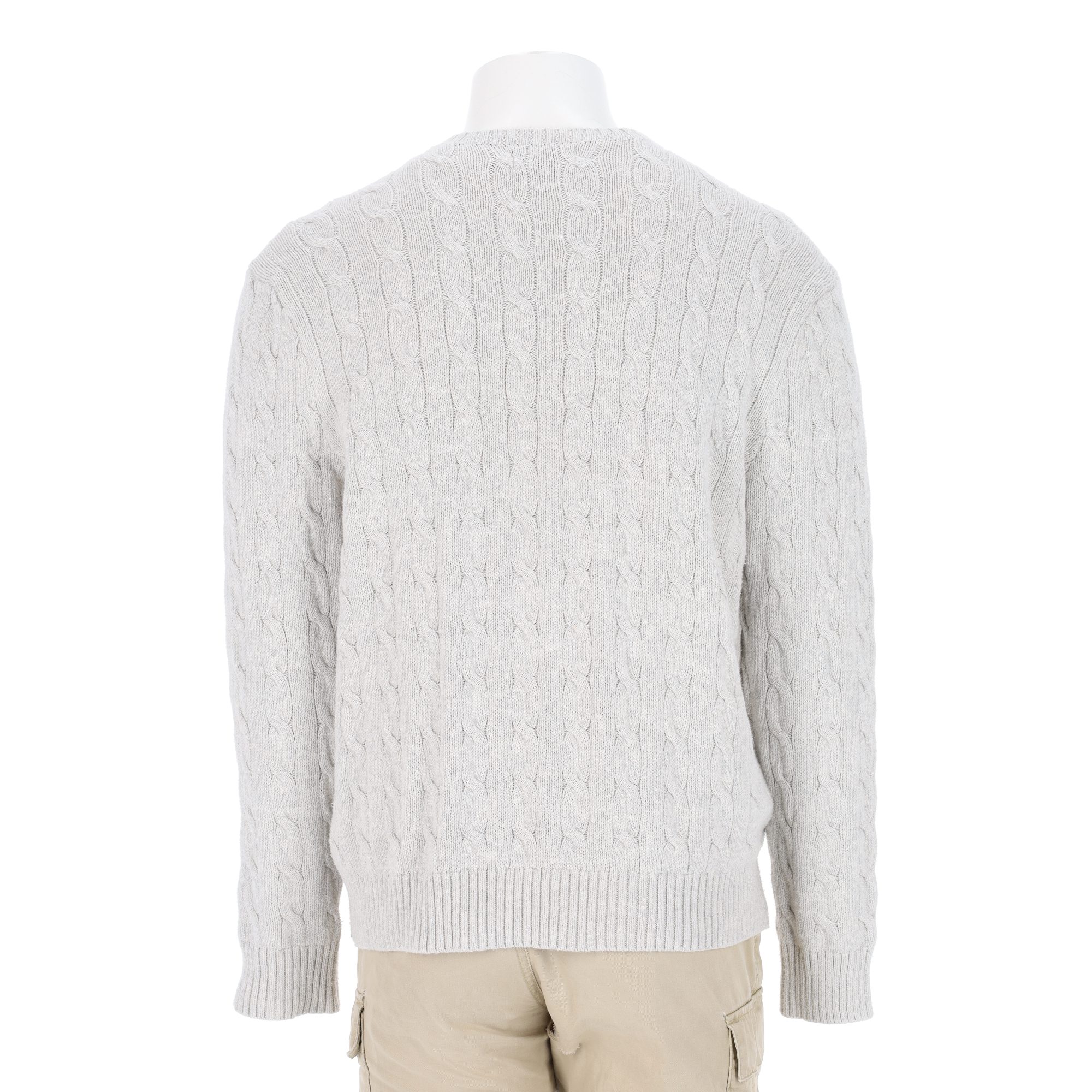 Pull Homme  Cable Knit Gris 2