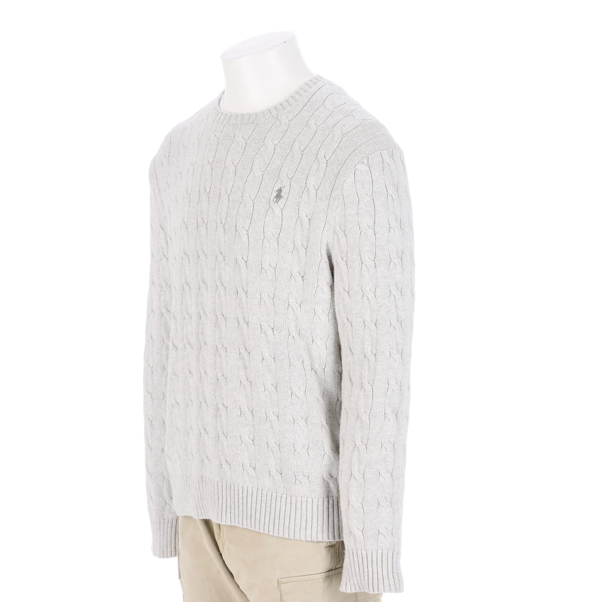Pull Homme  Cable Knit Gris 3