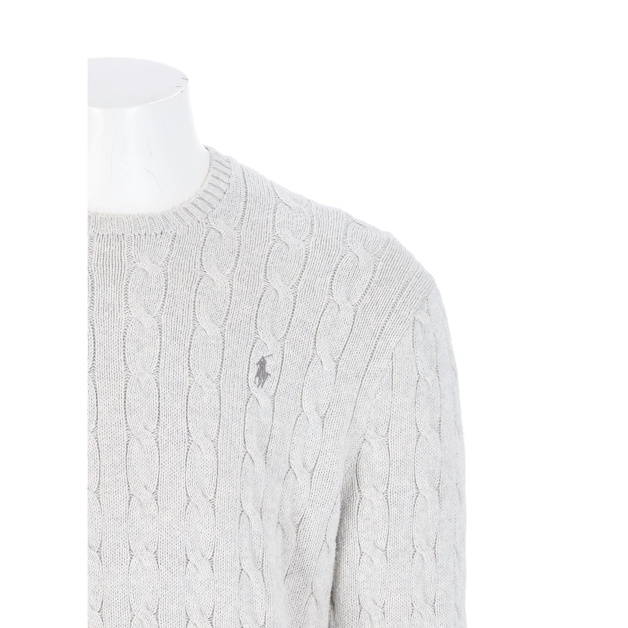 Pull Homme  Cable Knit Gris 5
