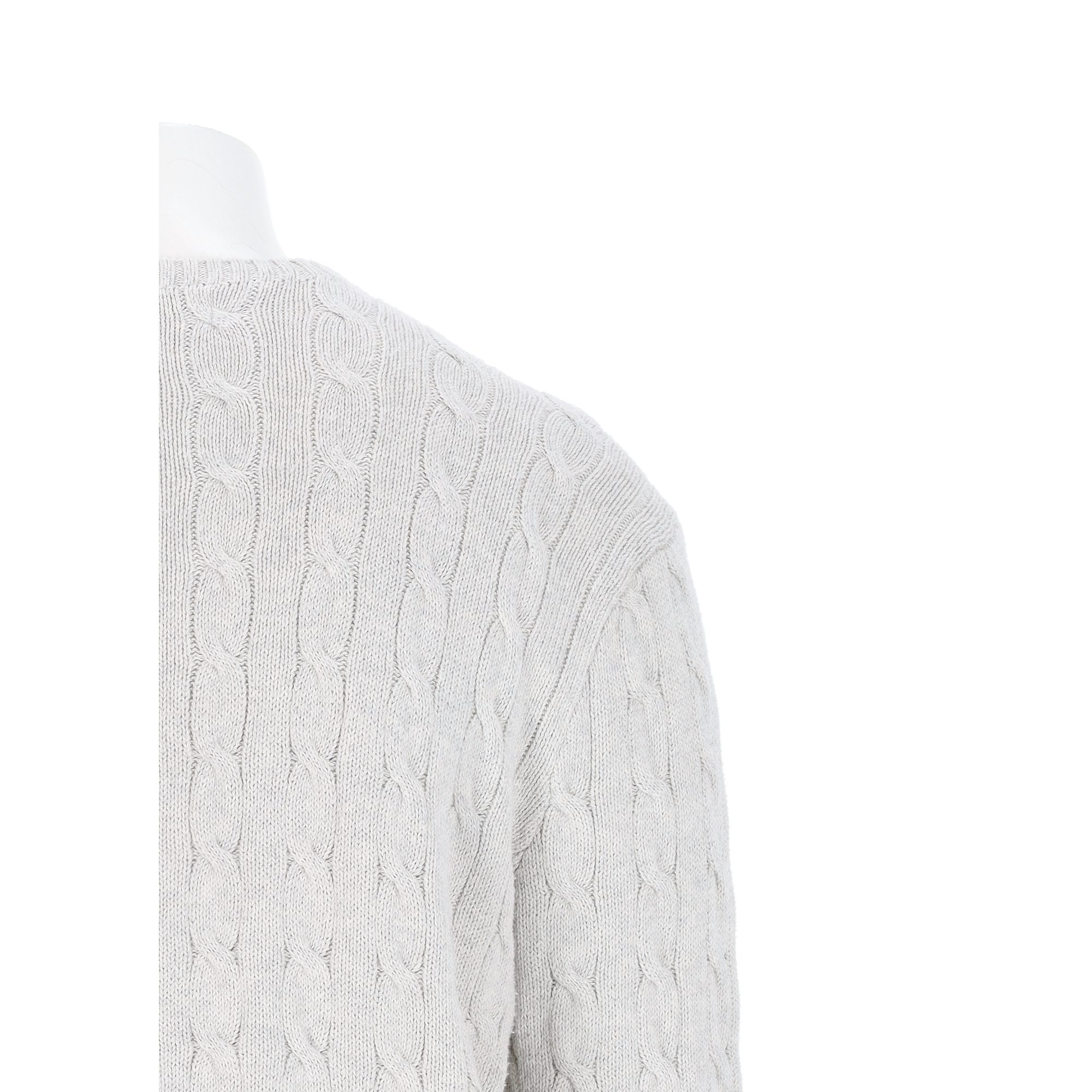 Pull Homme  Cable Knit Gris 7