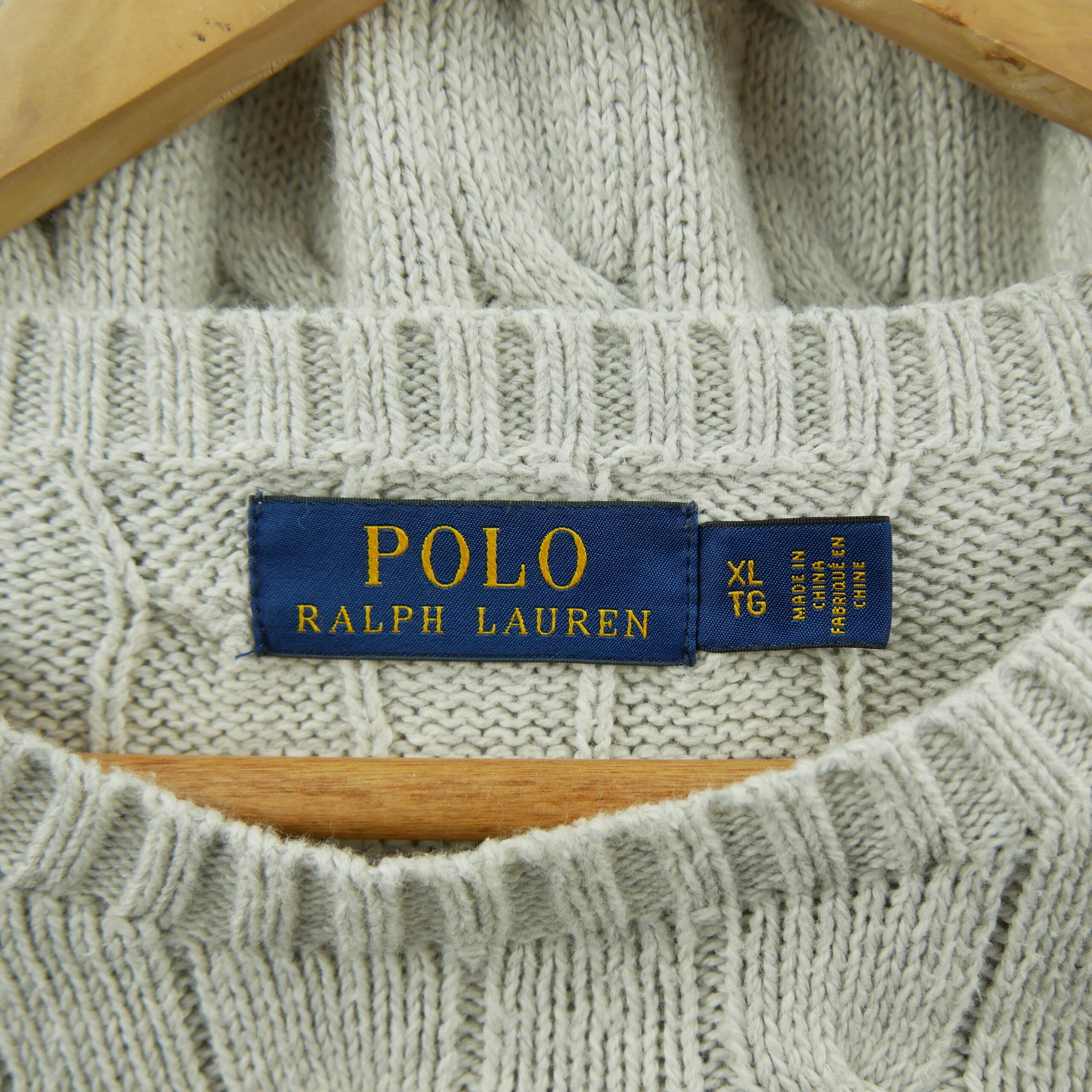 Pull Homme  Cable Knit Gris 8