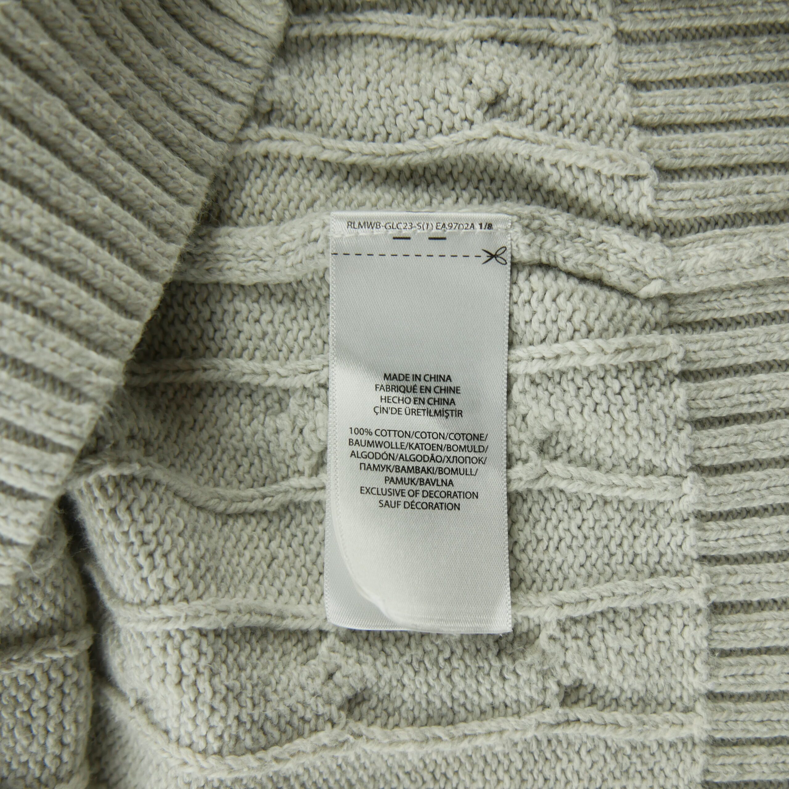 Pull Homme  Cable Knit Gris 9