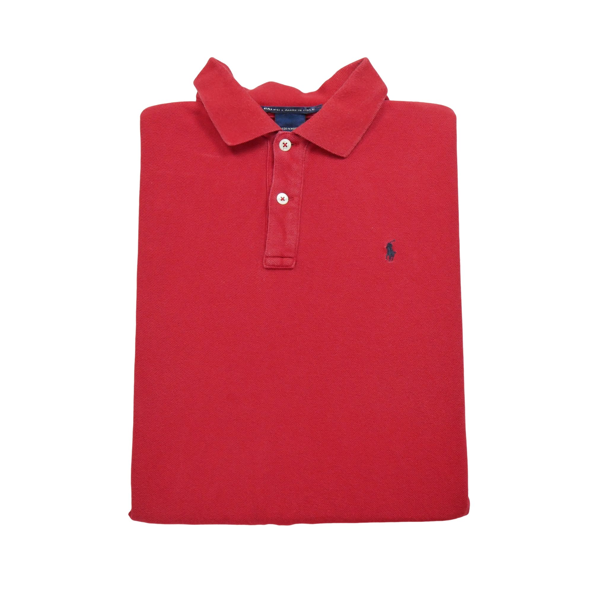 Polo manches courtes Homme Rouge - Bon état
