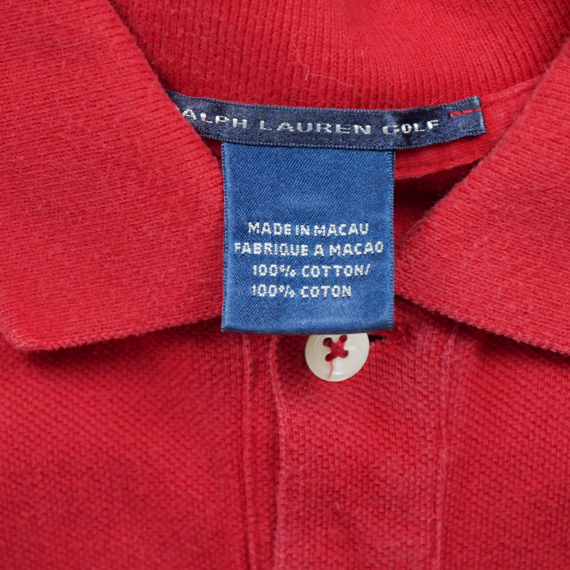 Polo manches courtes Homme  Rouge 7