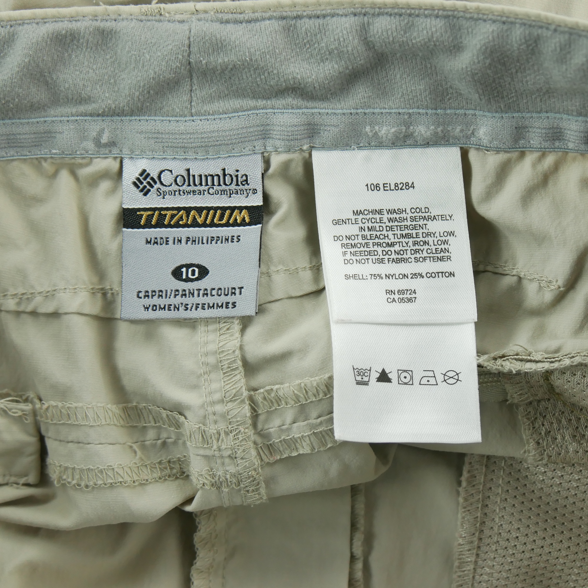 Pantalon Femme Pantacourt Titanium Beige 7