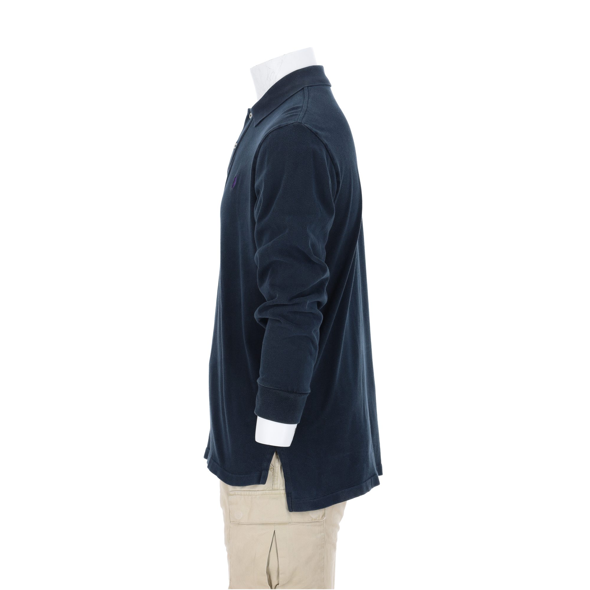 Polo manches longues Homme  Noir 3