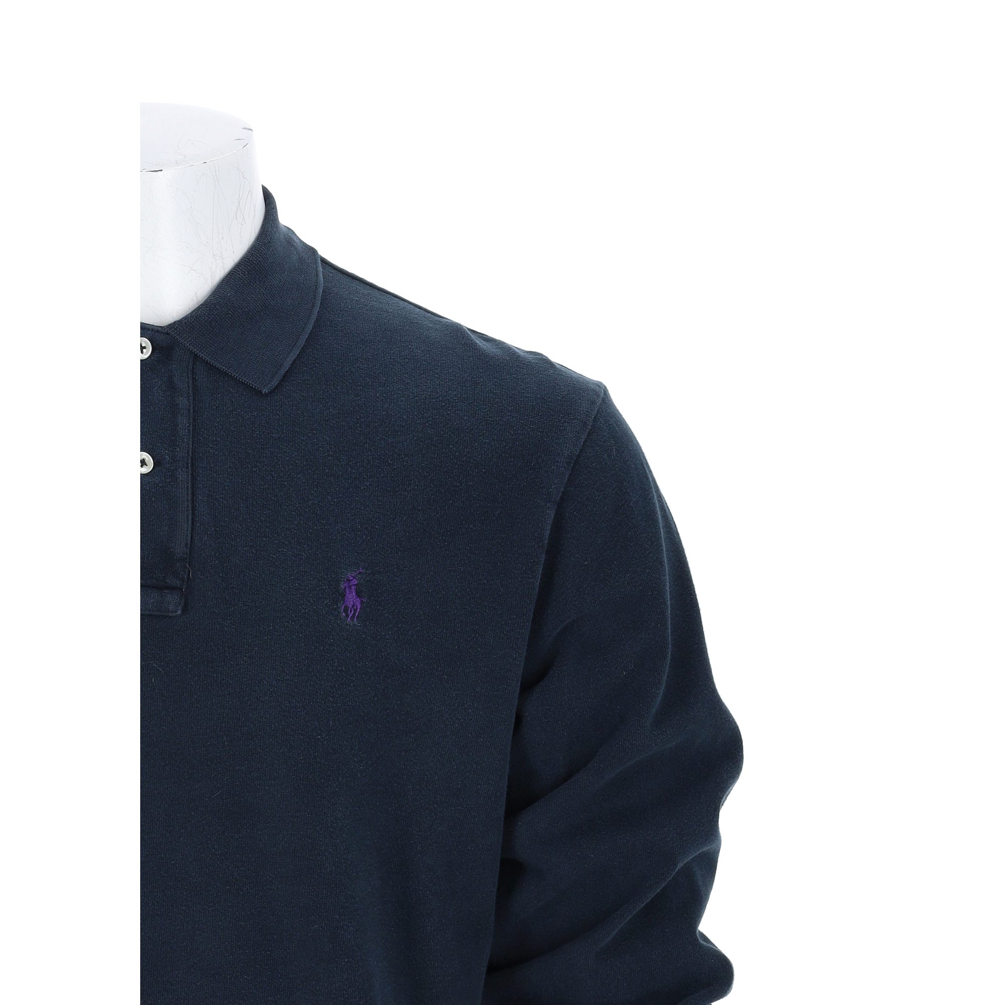 Polo manches longues Homme  Noir 6