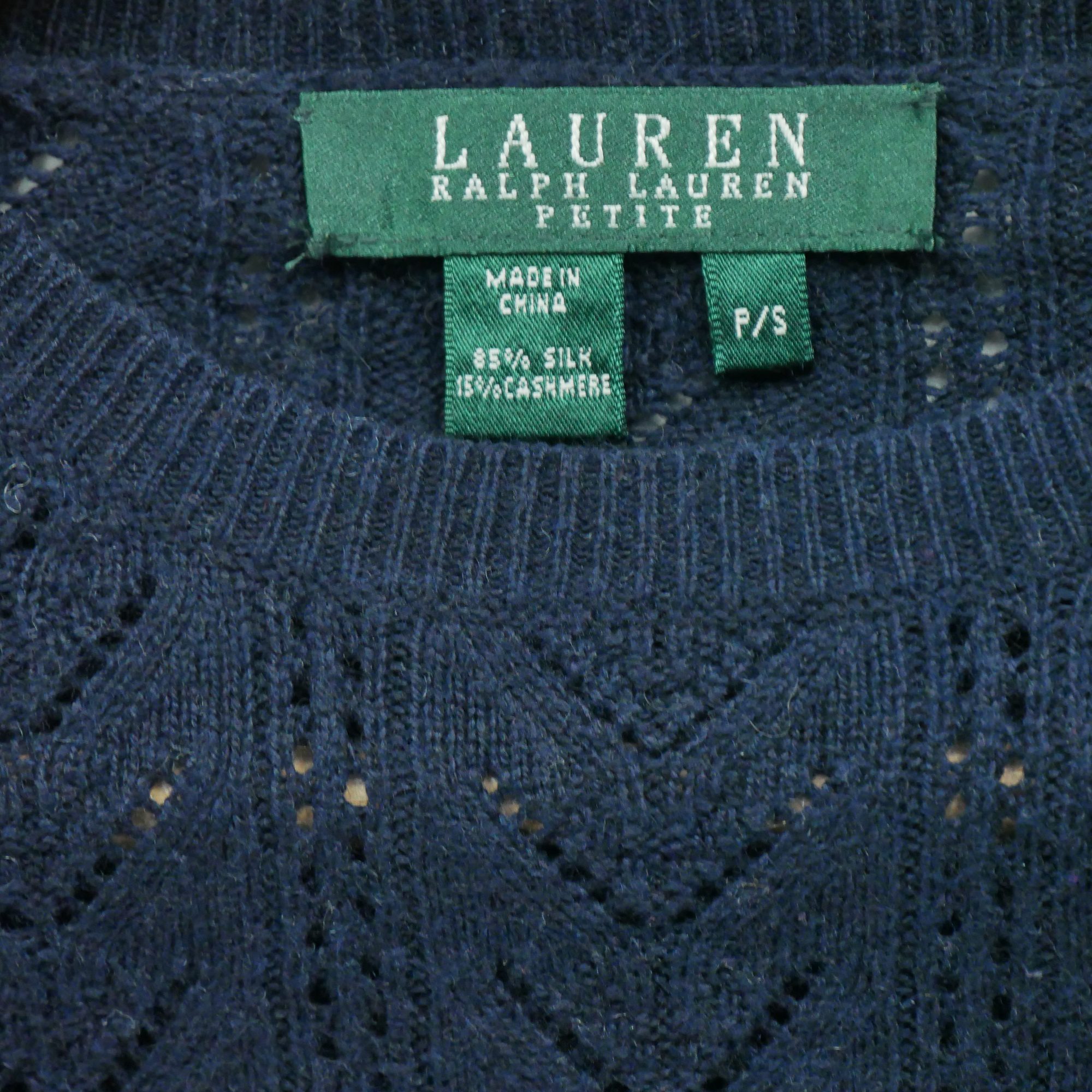 Pull Femme  en soie et cachemire Marine 5
