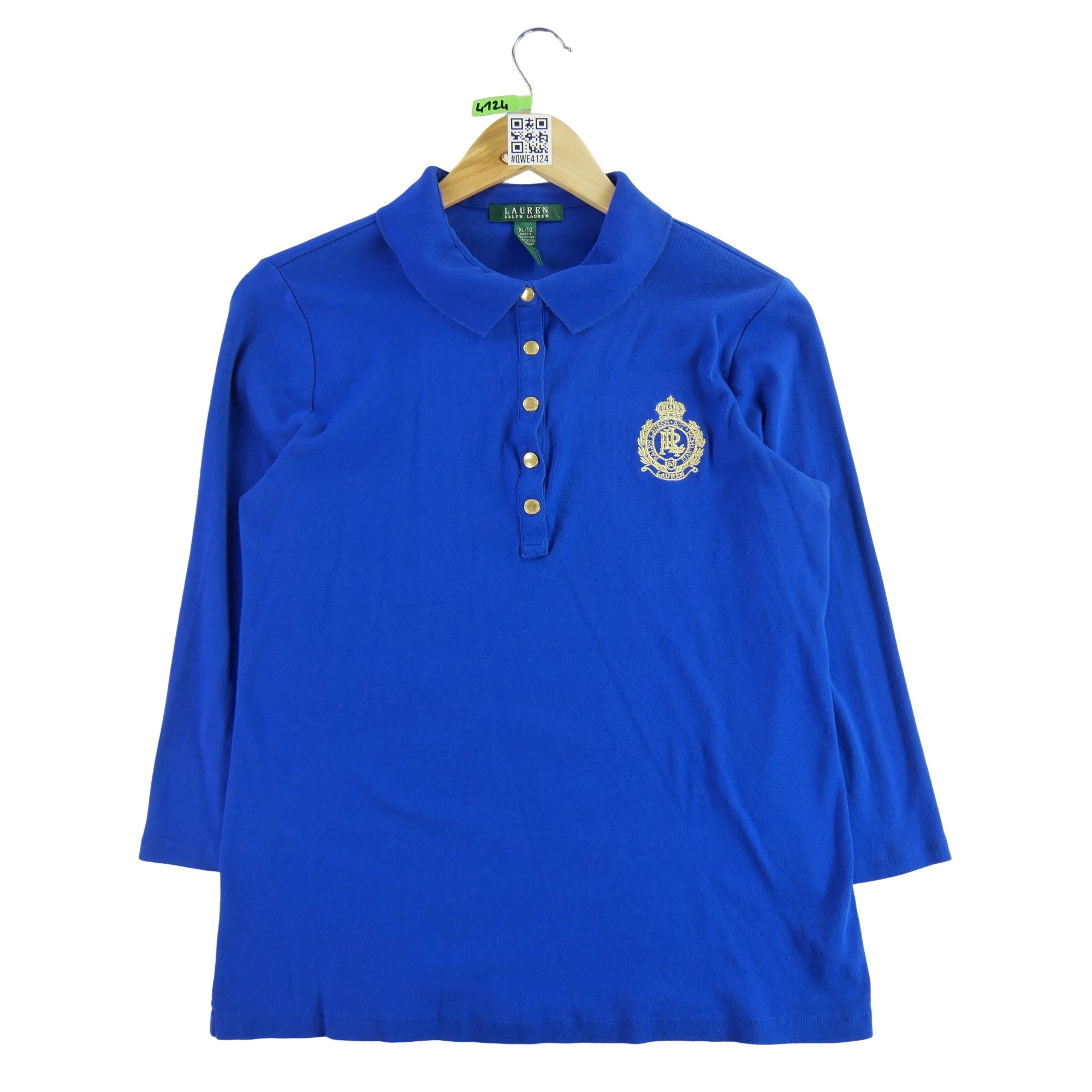 Polo manches longues Femme  Bleu 1