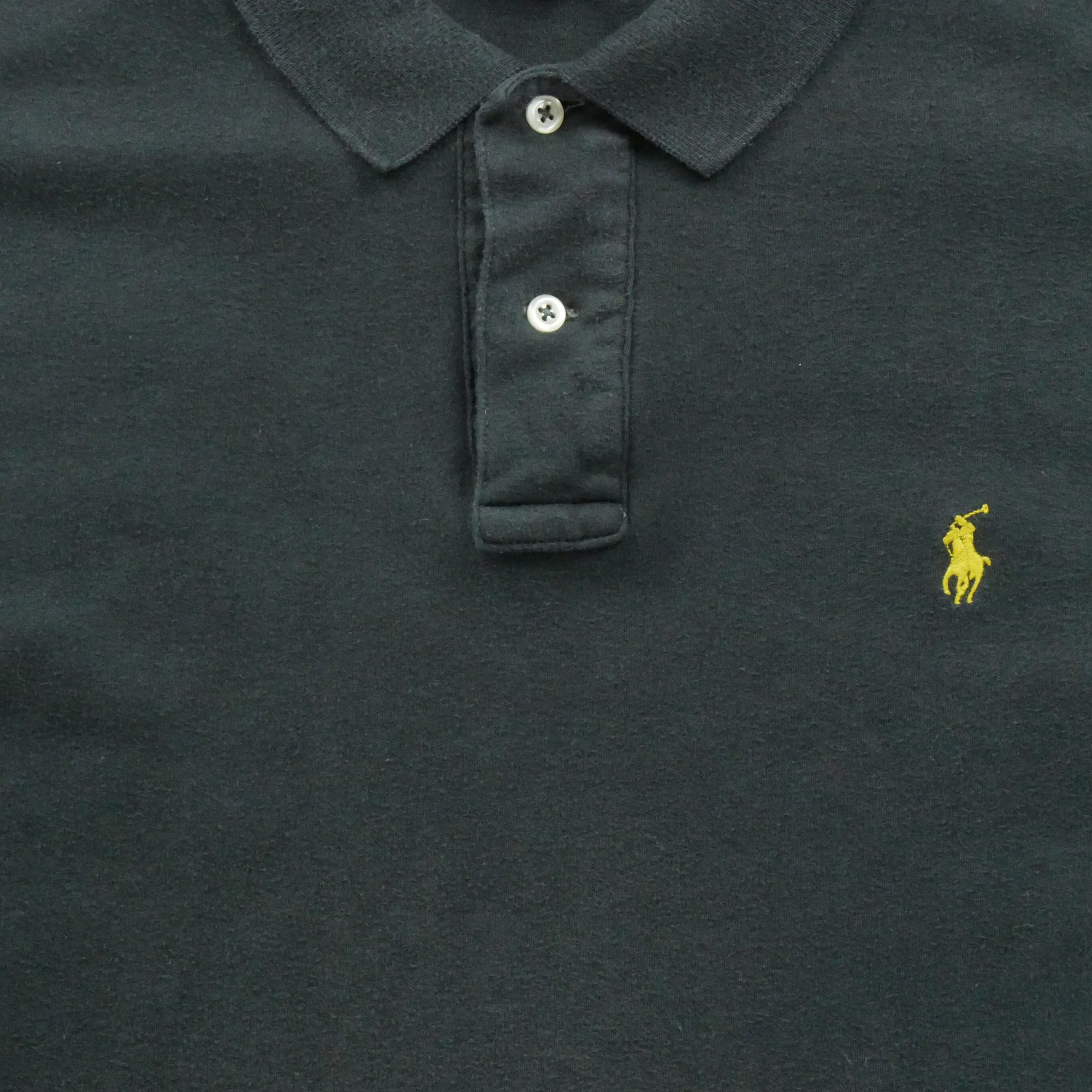 Polo manches longues Homme  Noir 3