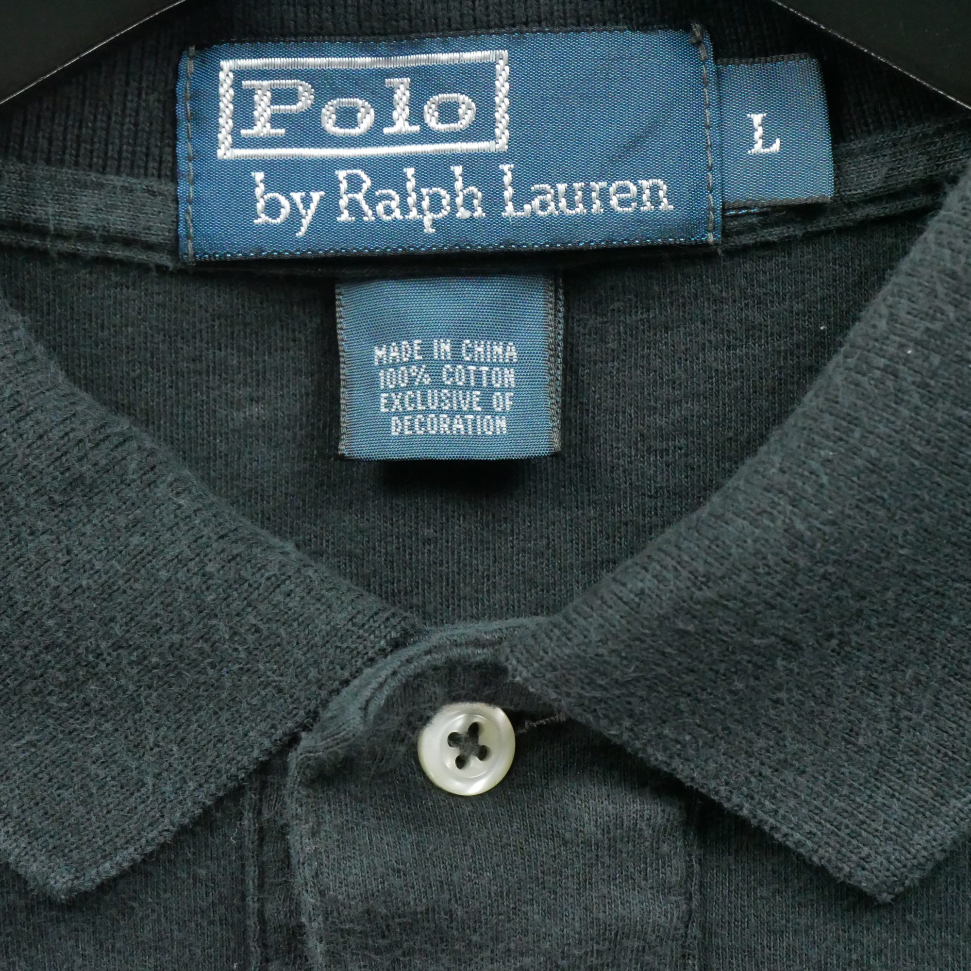 Polo manches longues Homme  Noir 7