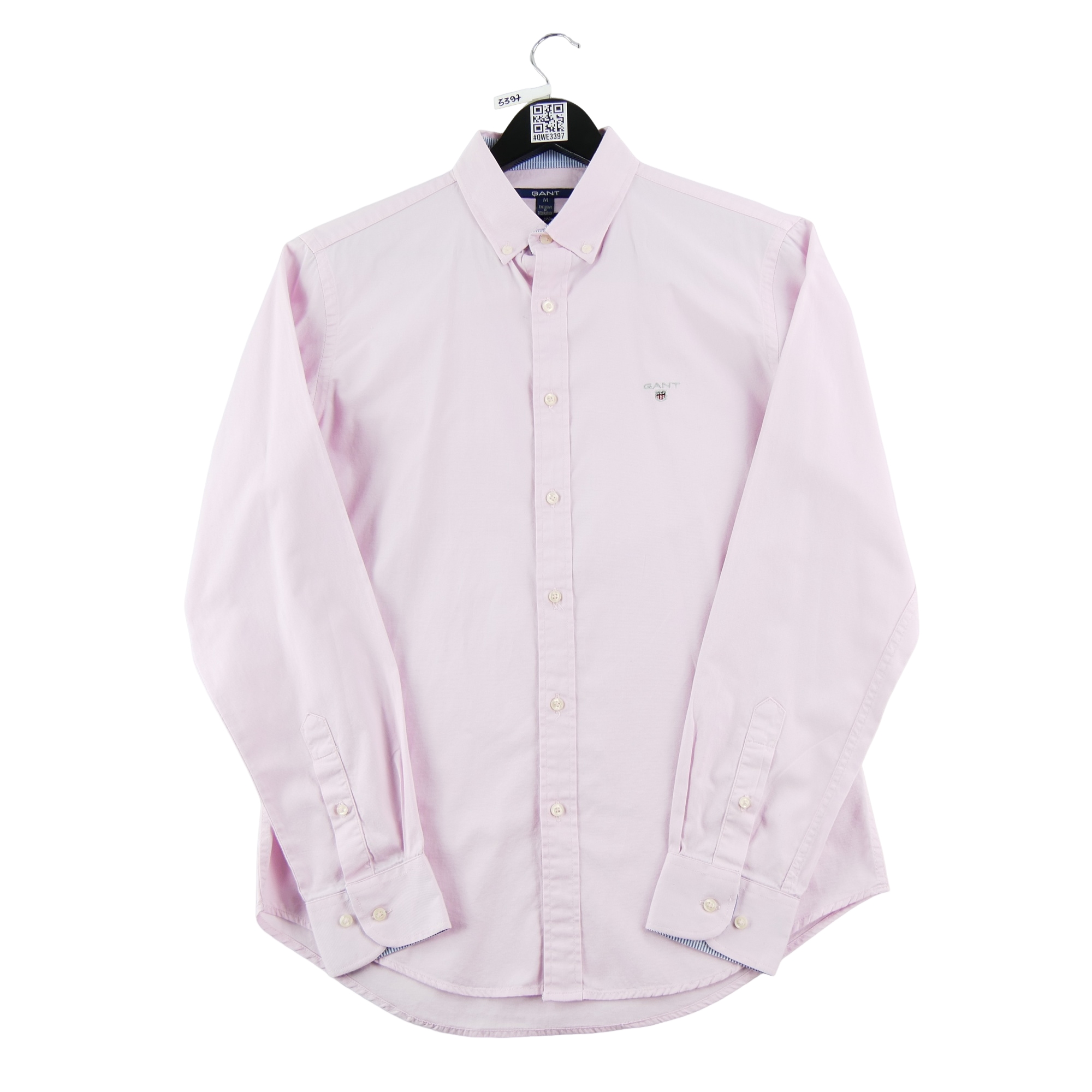 Chemise classiques Homme uni Rose 1