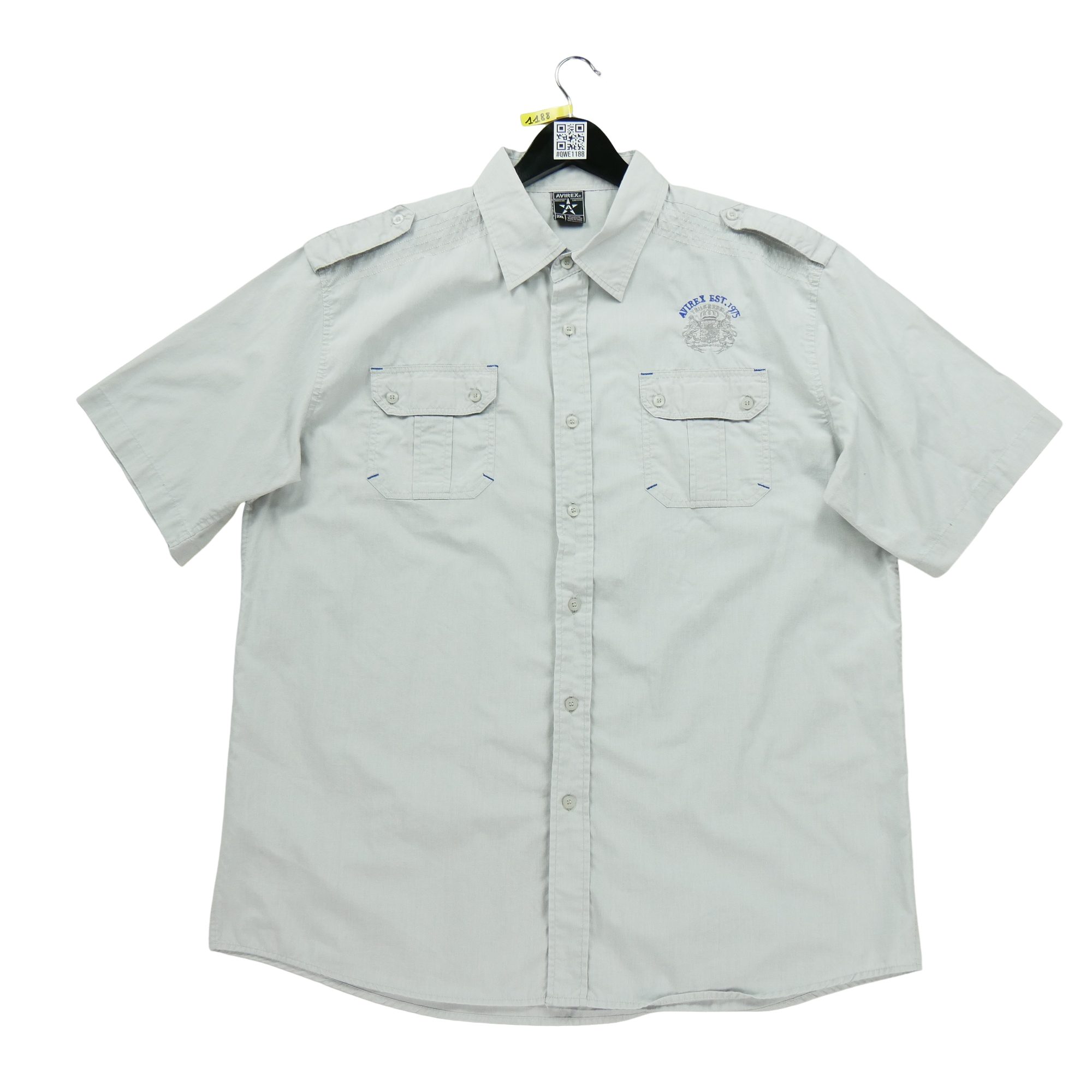 Chemise détente Homme uni Gris 2