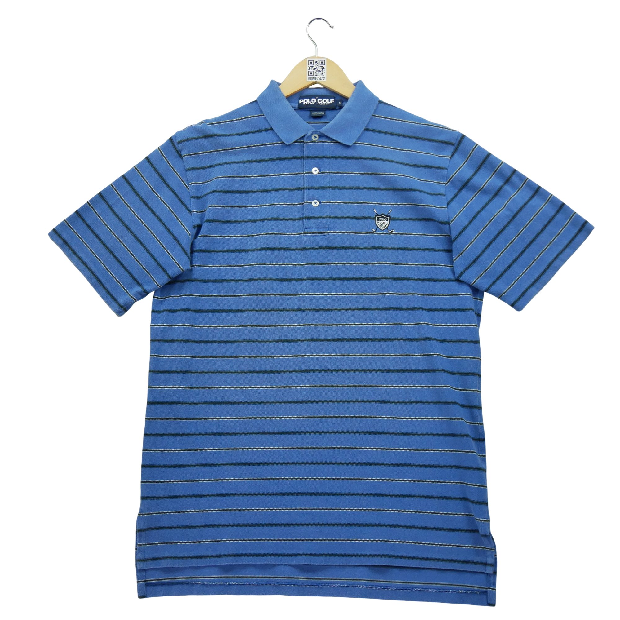 Polo manches courtes Homme  Golf Bleu 2