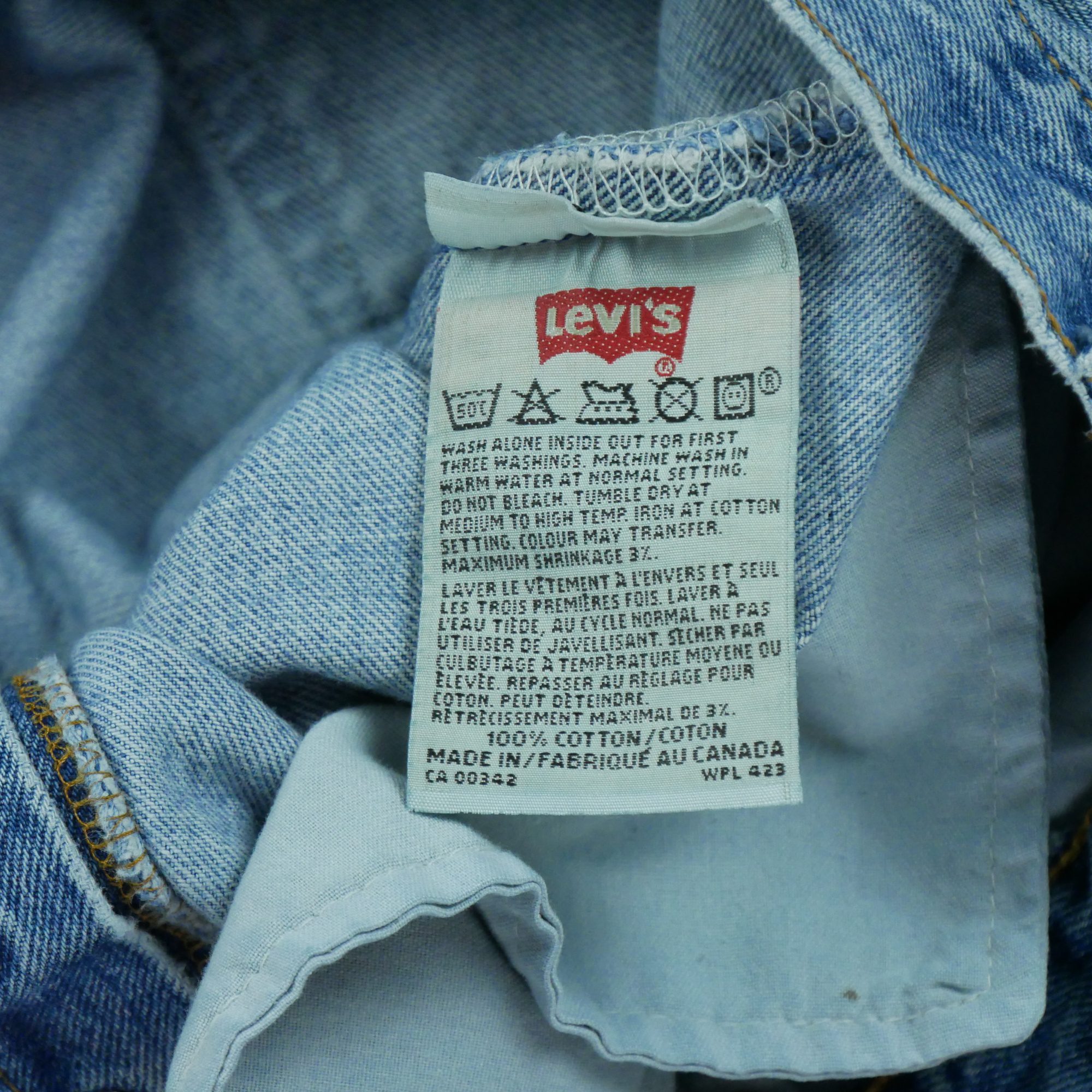Jean Homme Levis 501 Bleu clair 7