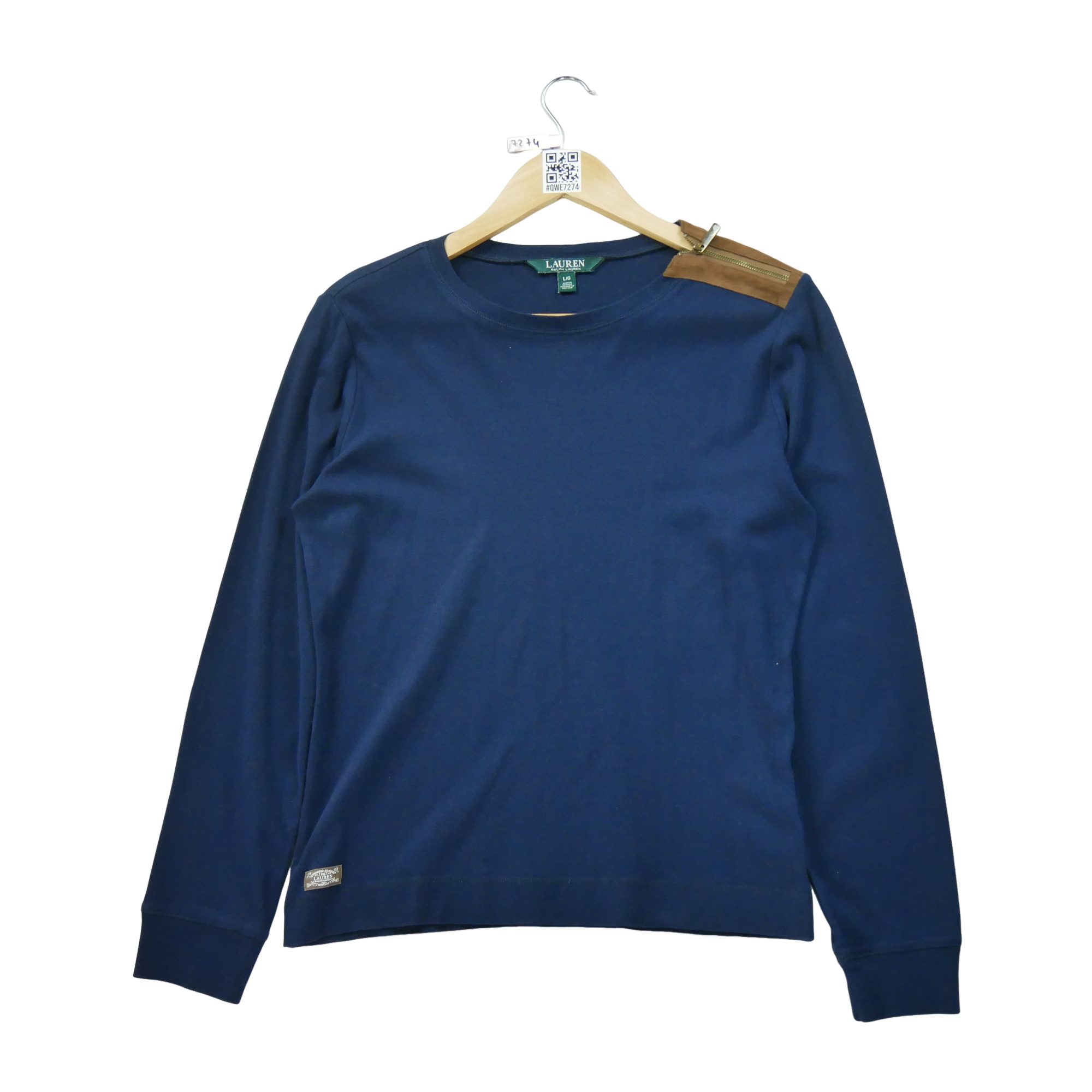 T-shirt manches longues Femme  Marine 2
