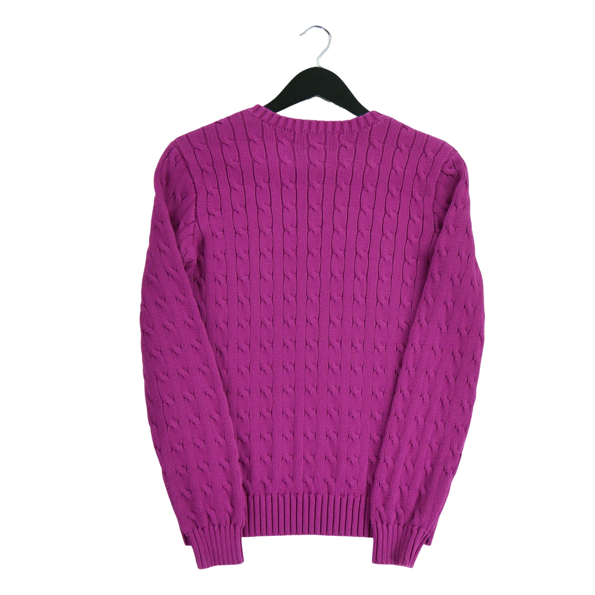 Pull Femme  en maille torsadée Rose 2