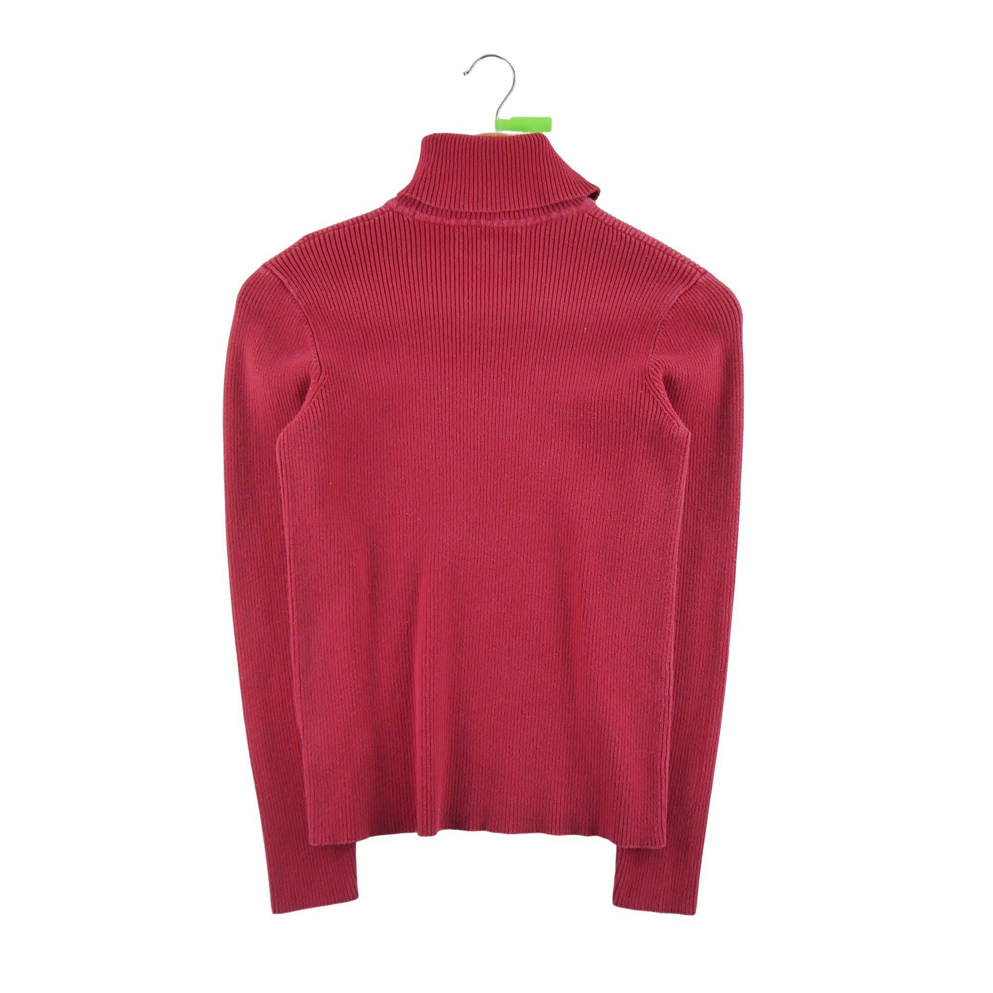 Pull Femme  col roulé Rouge 2