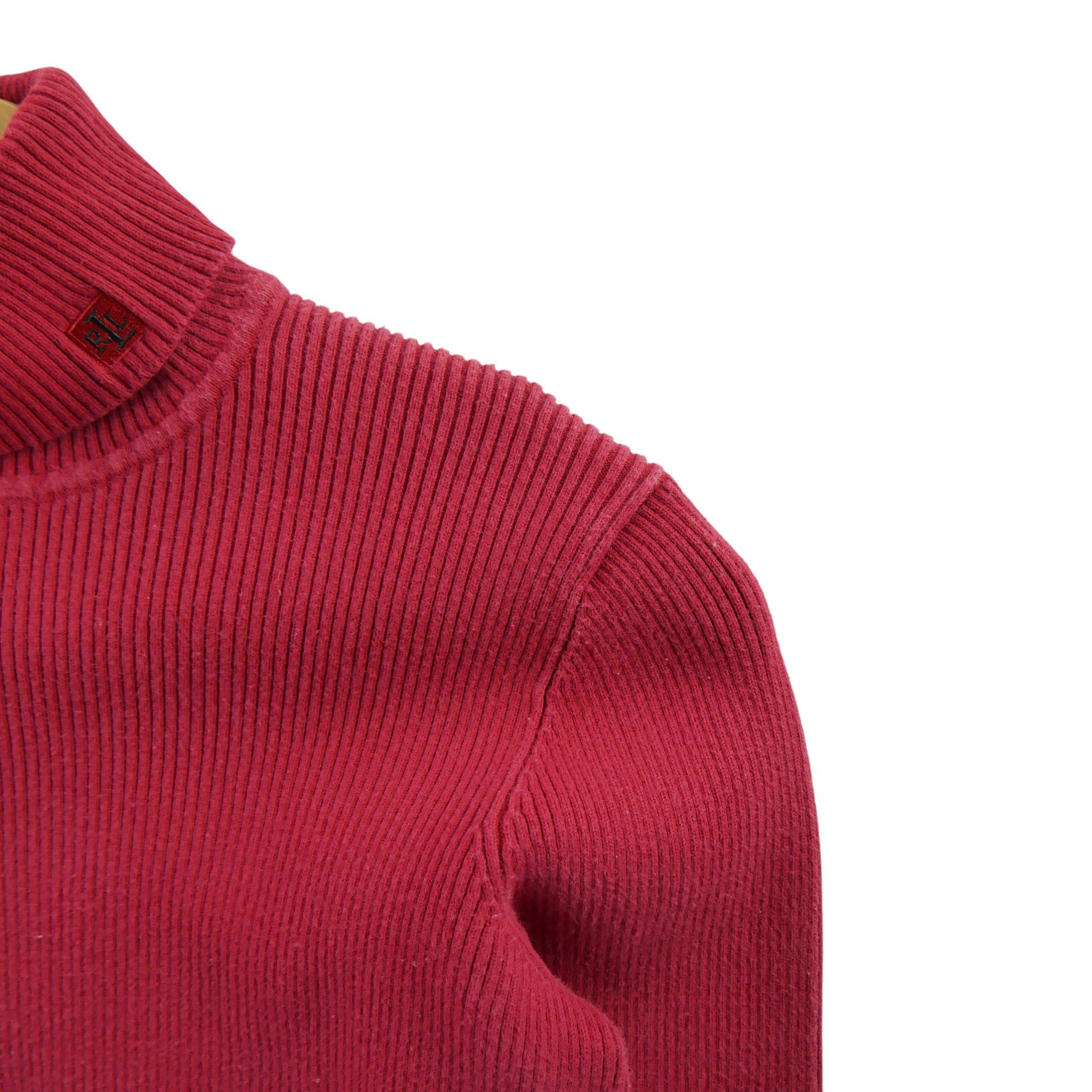 Pull Femme  col roulé Rouge 3