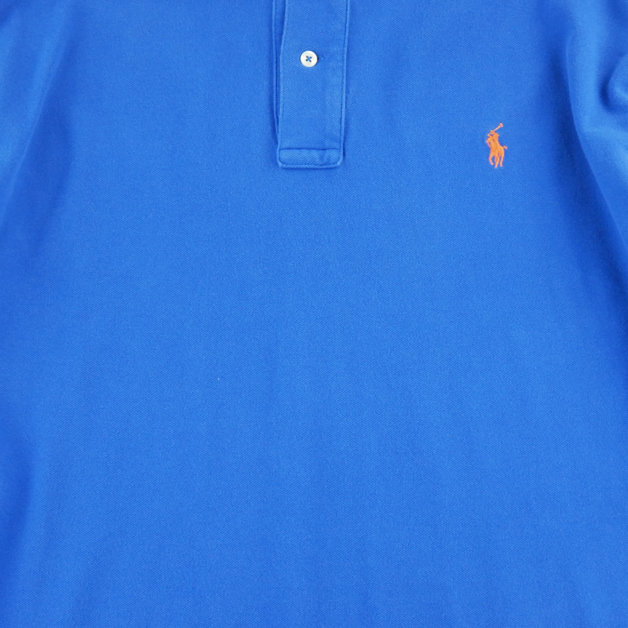 Polo manches longues Homme  Bleu 3