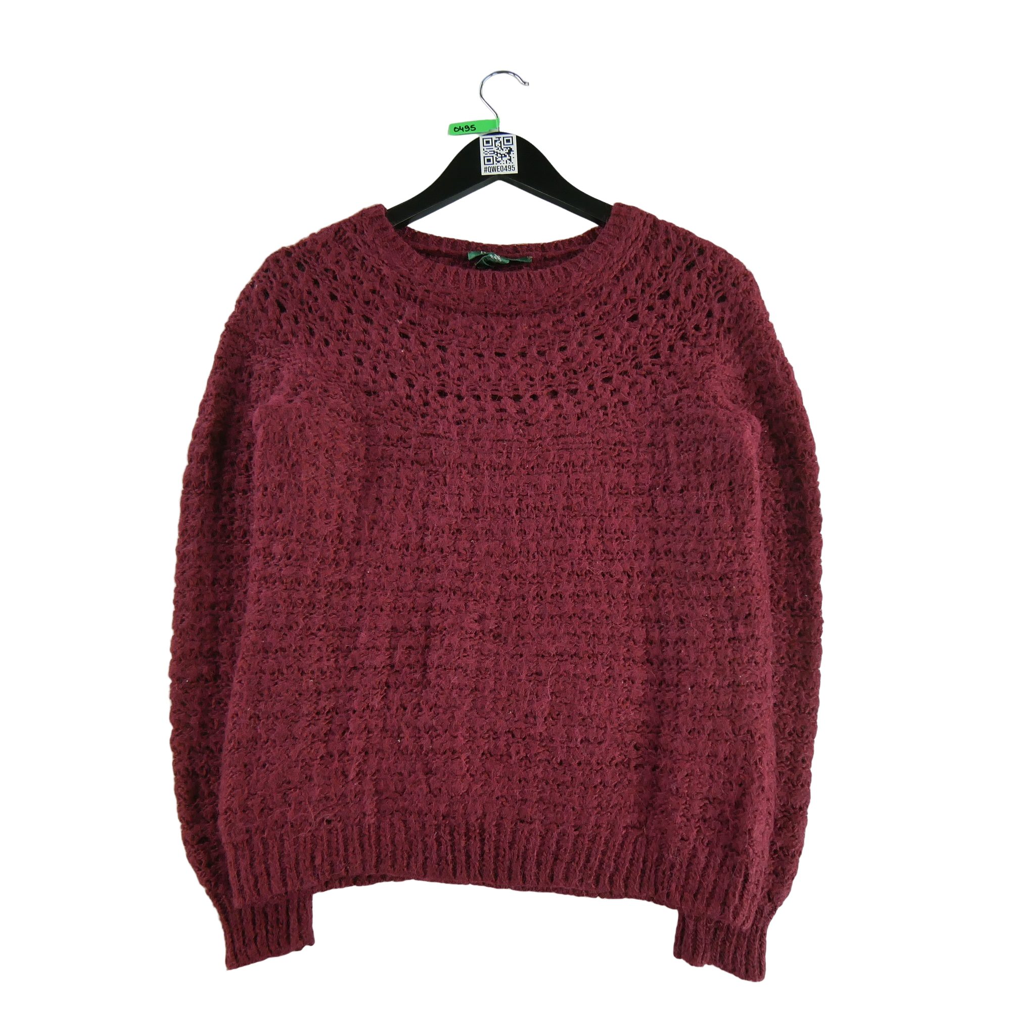 Pull Femme  en laine Bordeaux 1