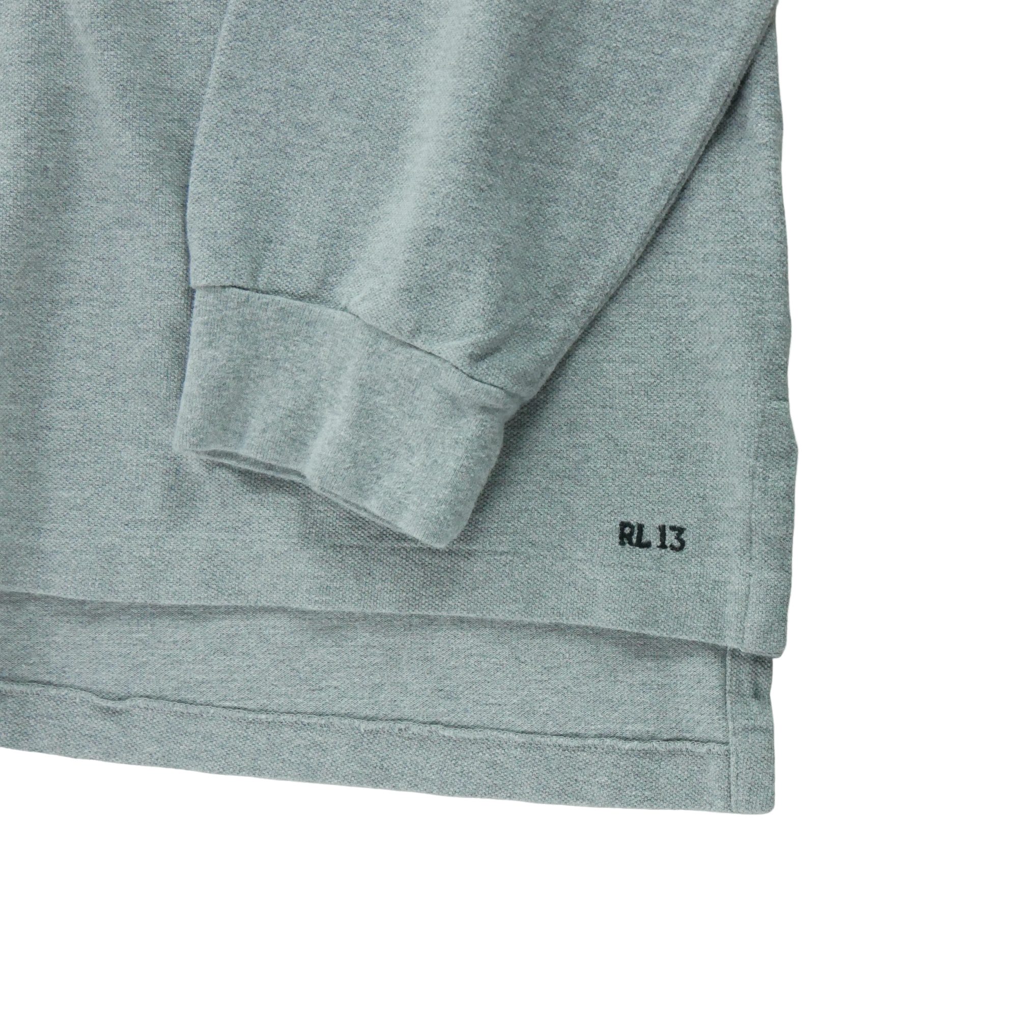 Polo manches longues Homme  RL13 Gris 5
