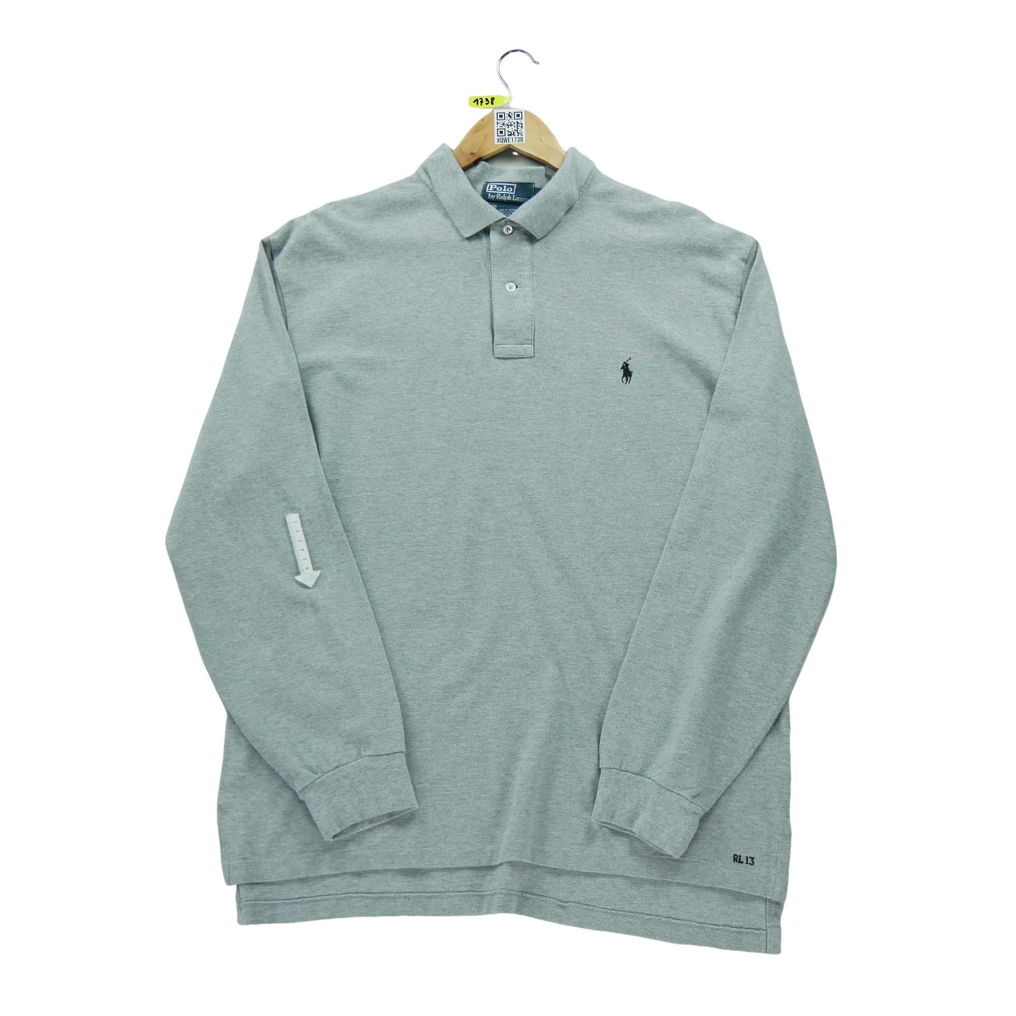 Polo manches longues Homme  RL13 Gris 6