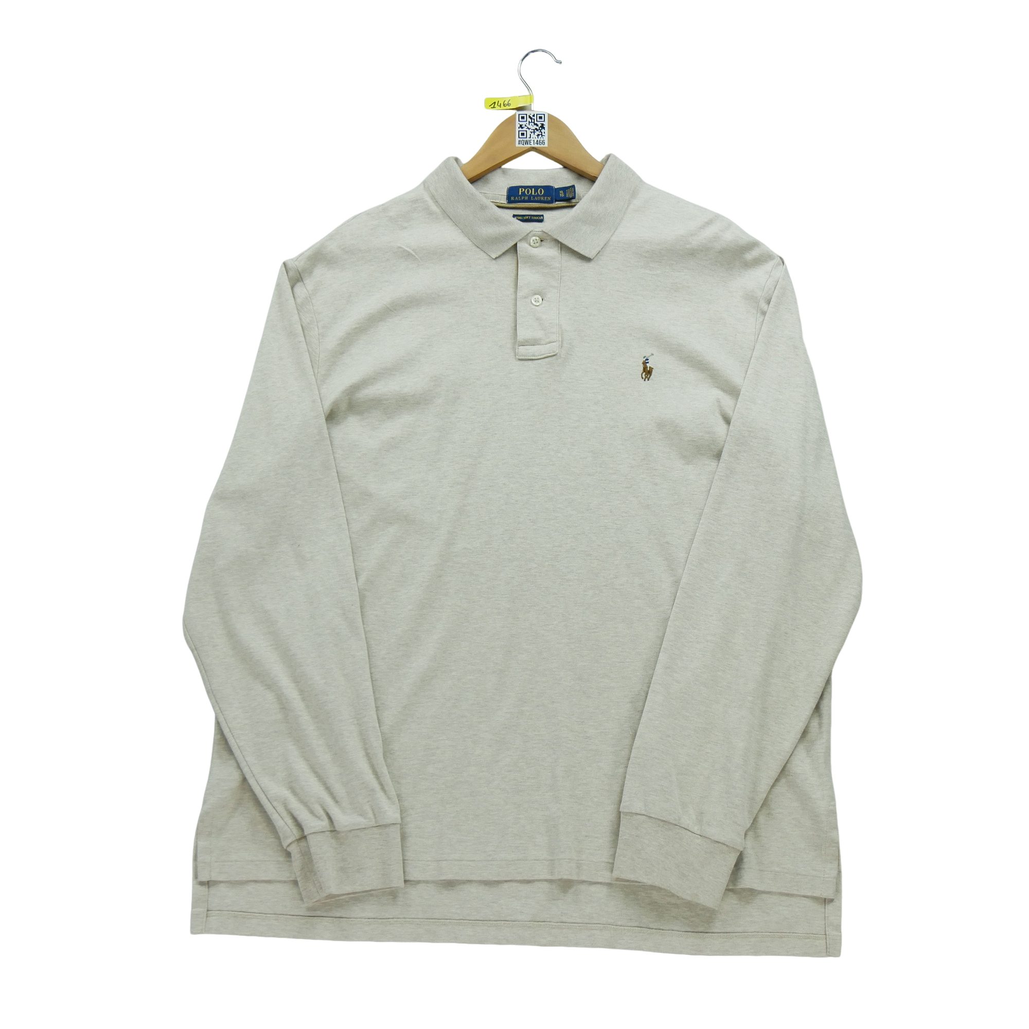 Polo manches longues Homme  Beige 1
