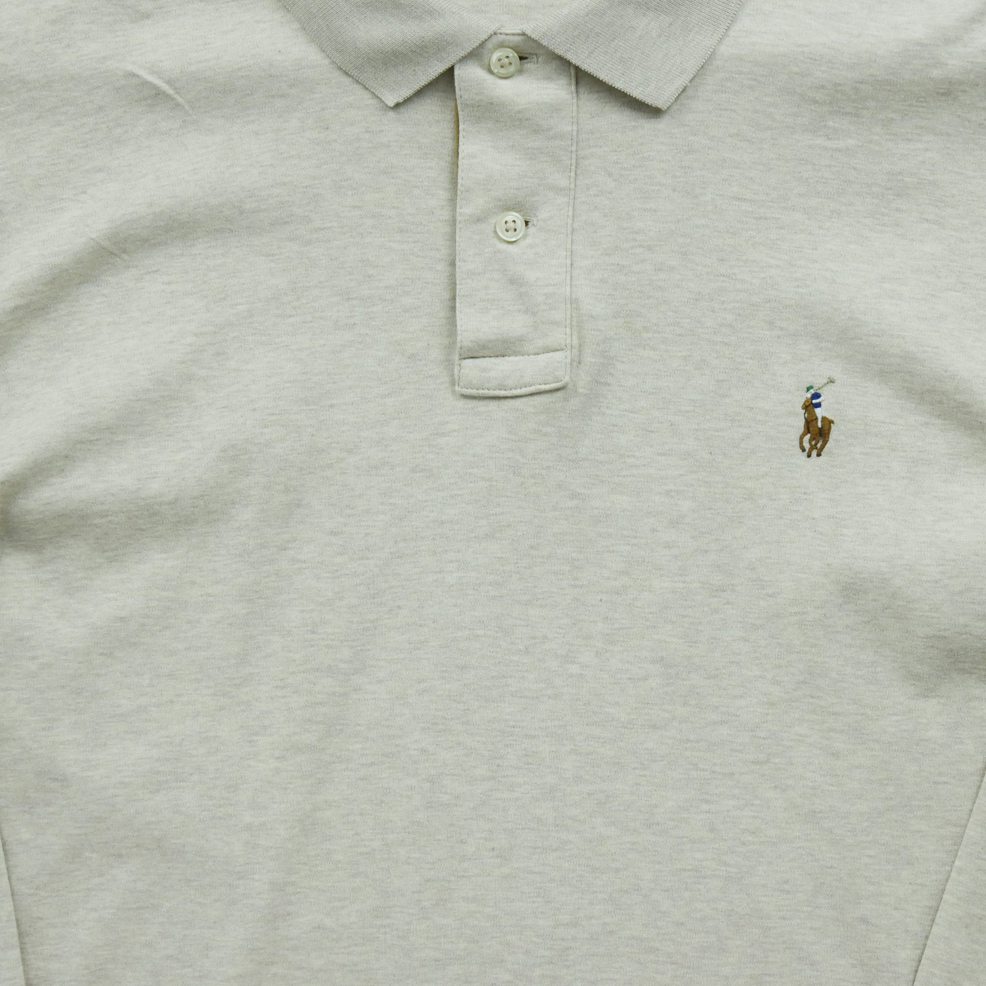 Polo manches longues Homme  Beige 3