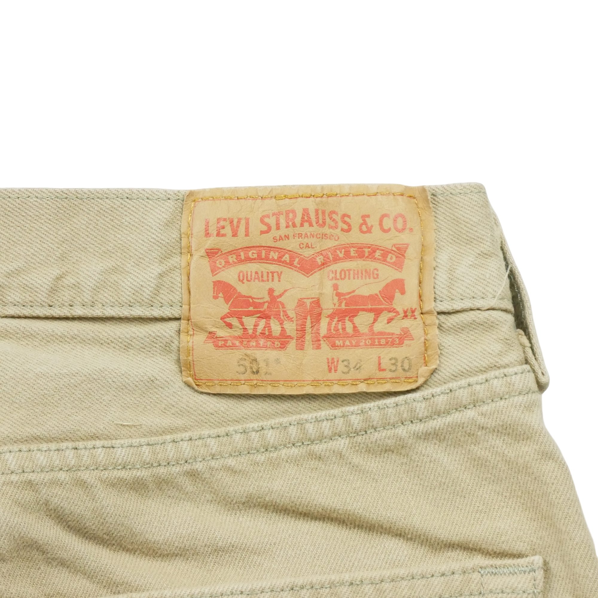 Jean Homme Levis 501 Beige 8