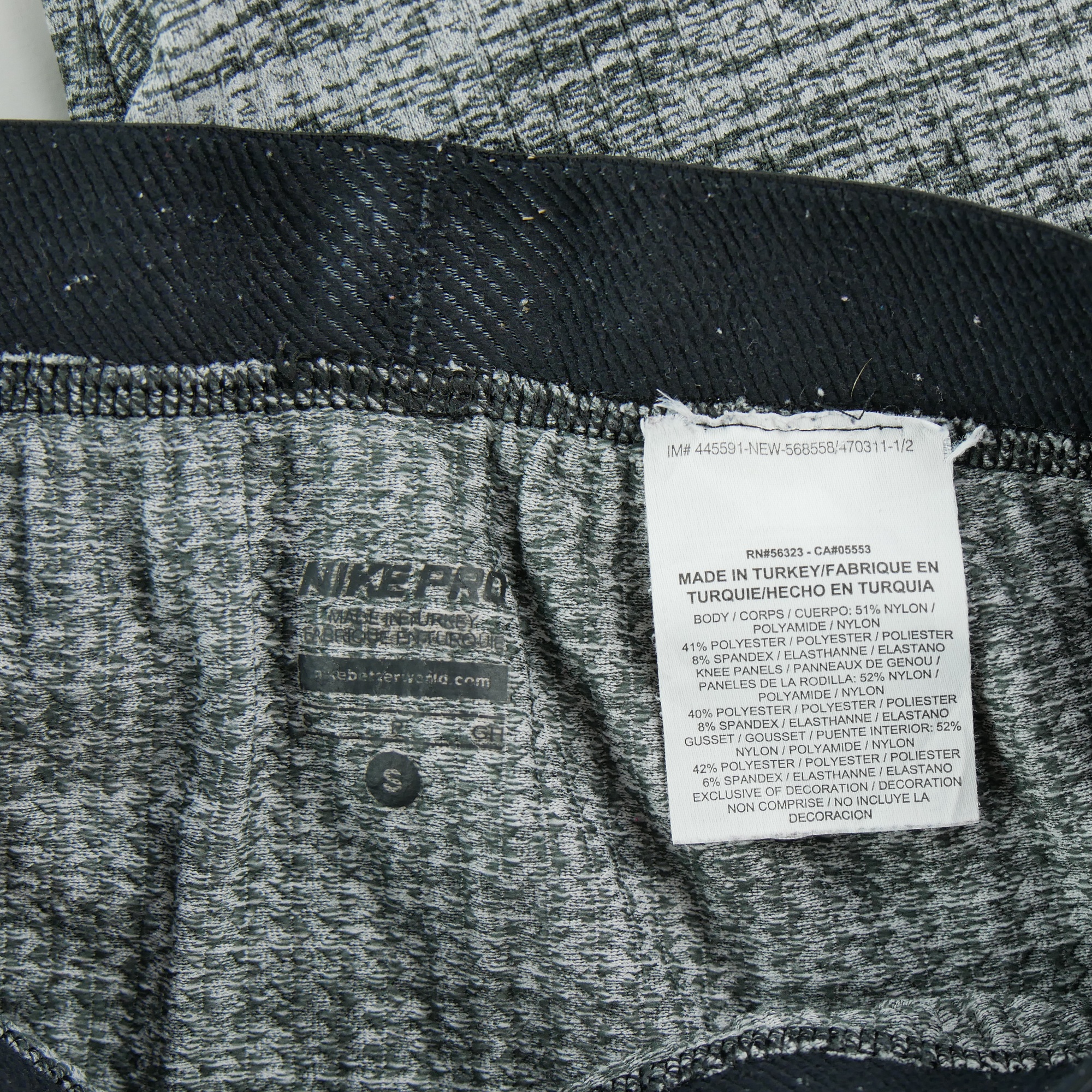 Leggings Femme  Nike PRO Gris 5