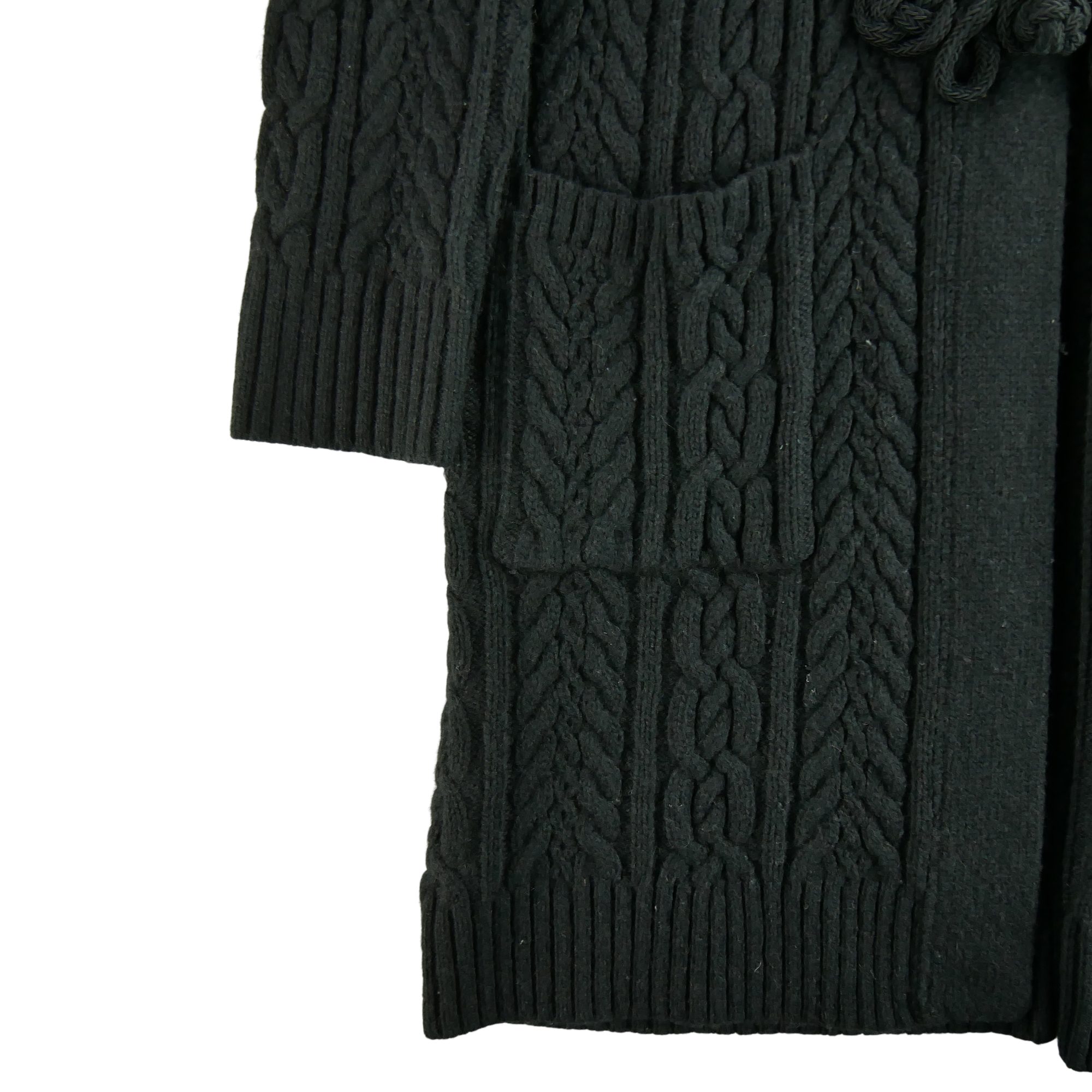 Gilets Femme  en laine Noir 5