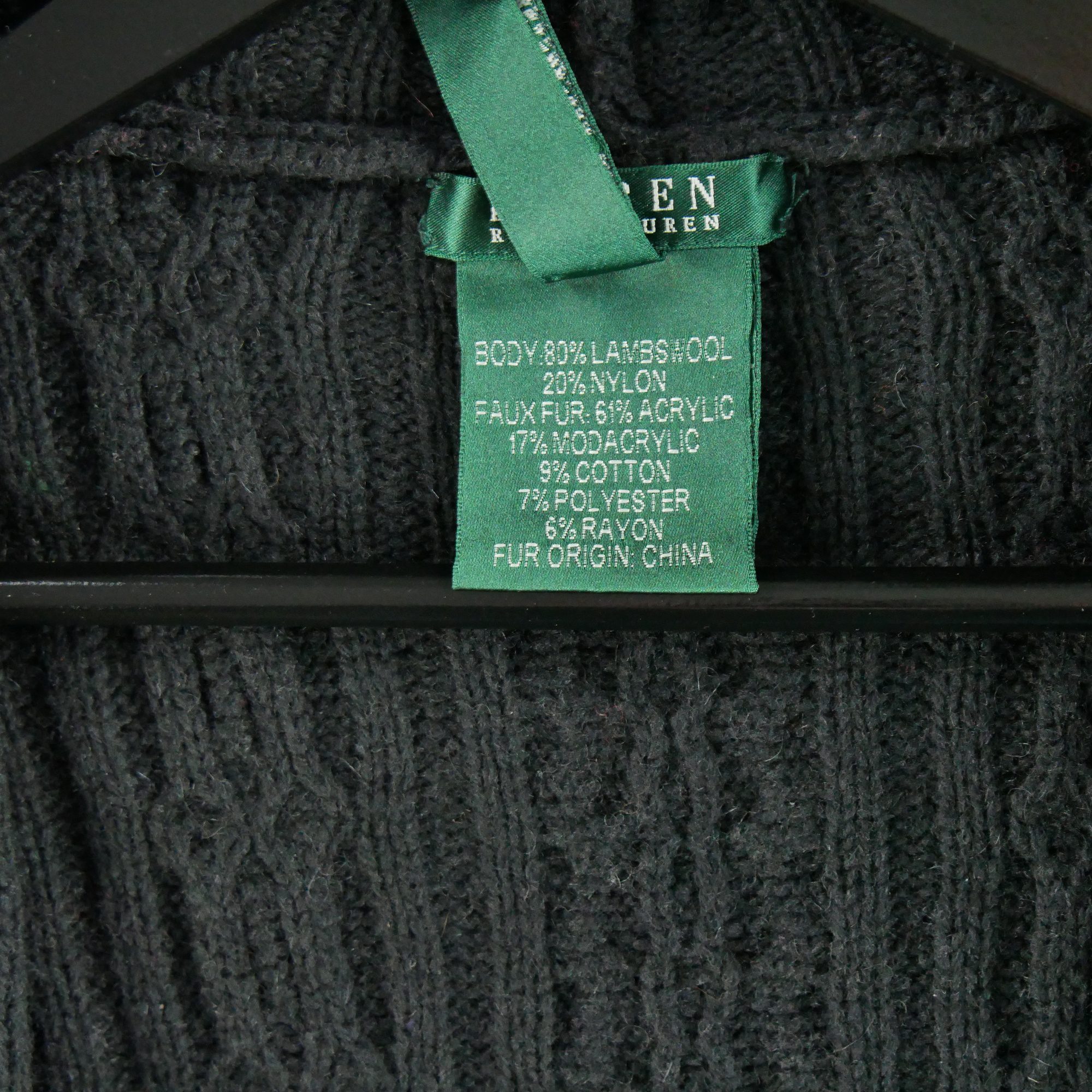 Gilets Femme  en laine Noir 8