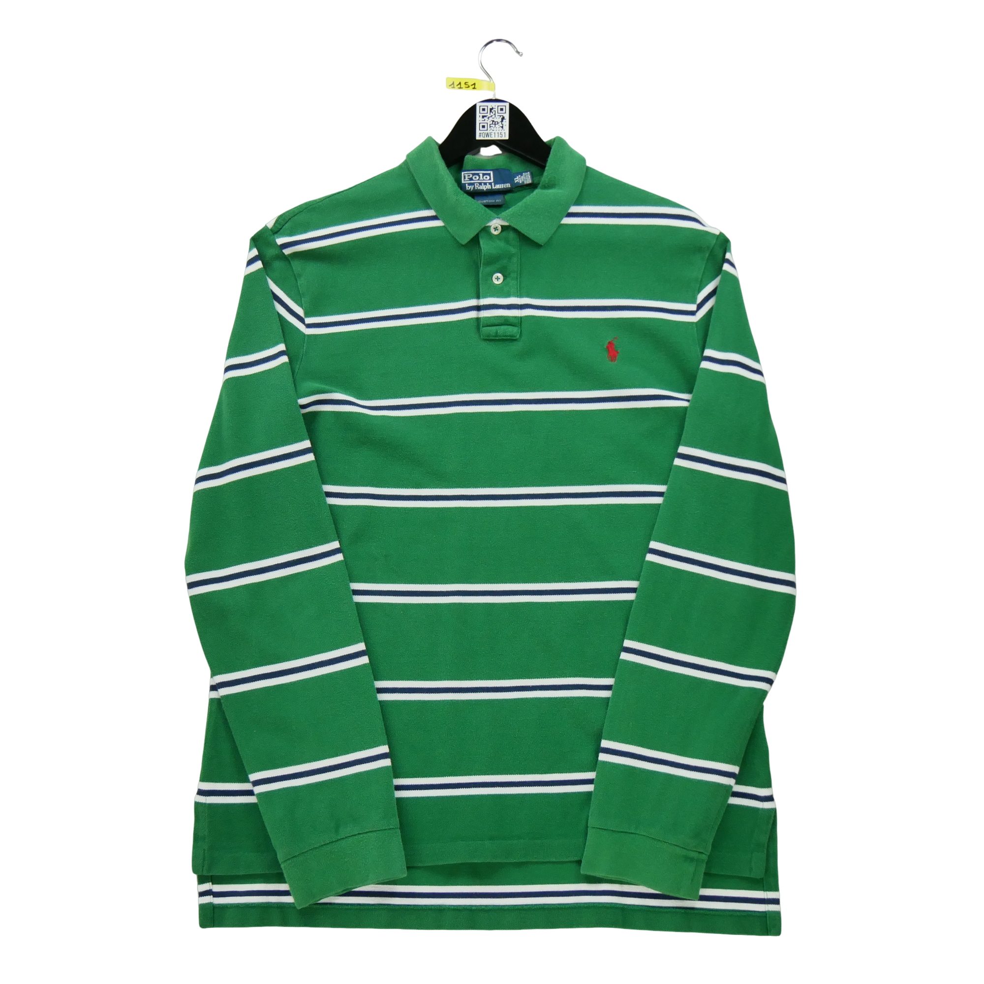 Polo manches longues Homme  Vert 2