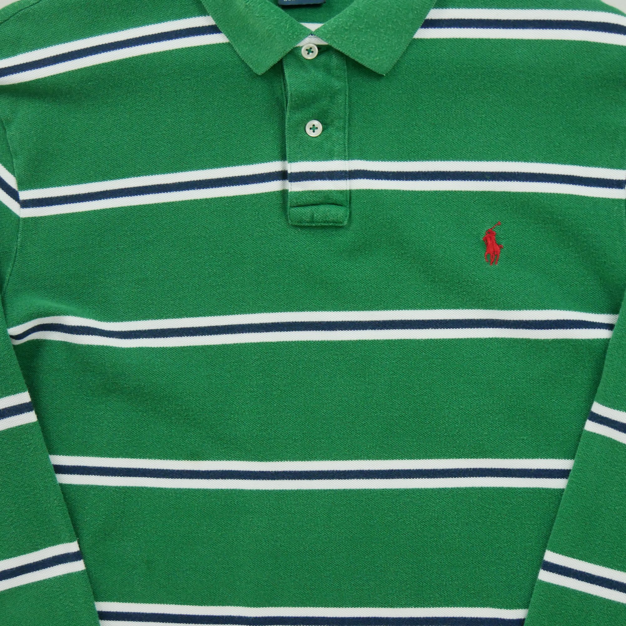 Polo manches longues Homme  Vert 4