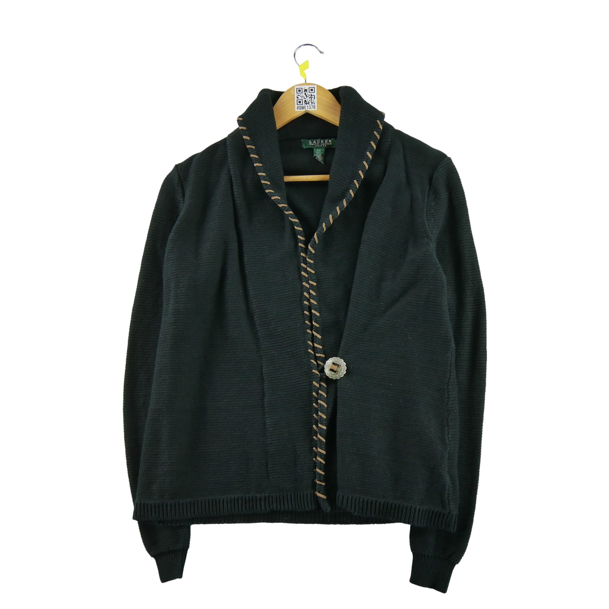 Gilets Femme  en lin Noir 1