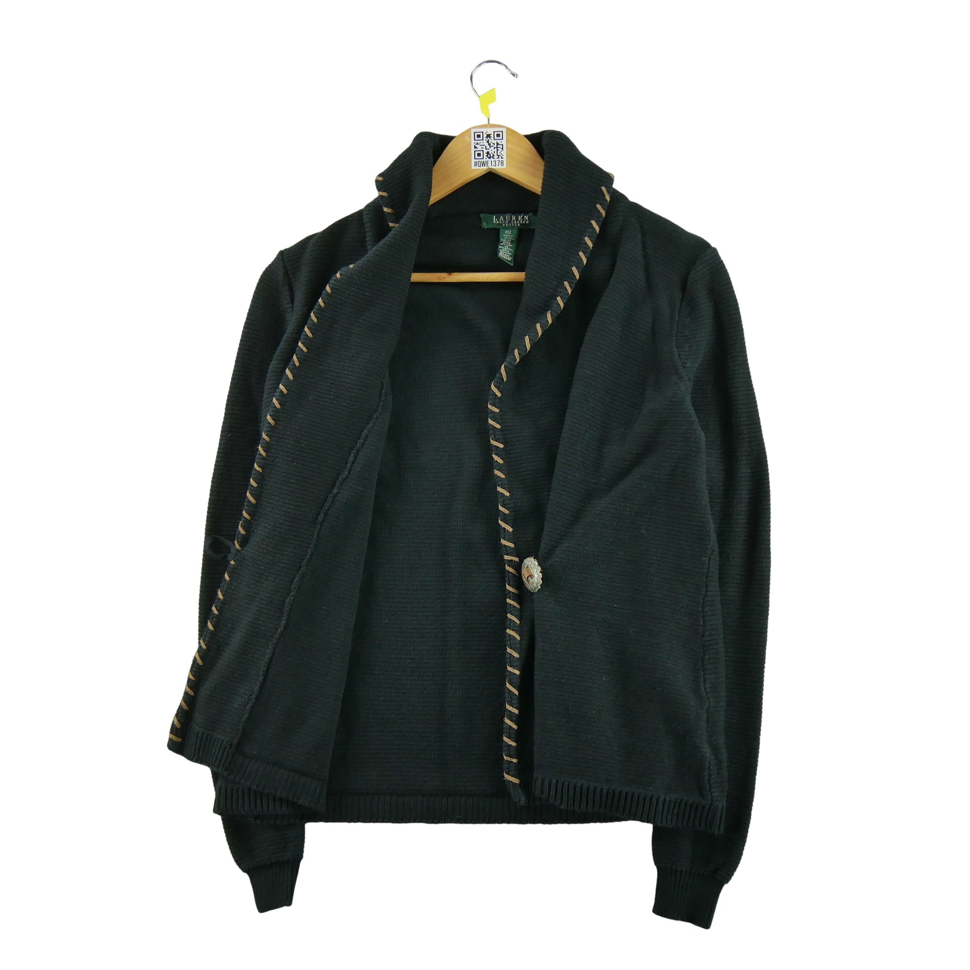 Gilets Femme  en lin Noir 3