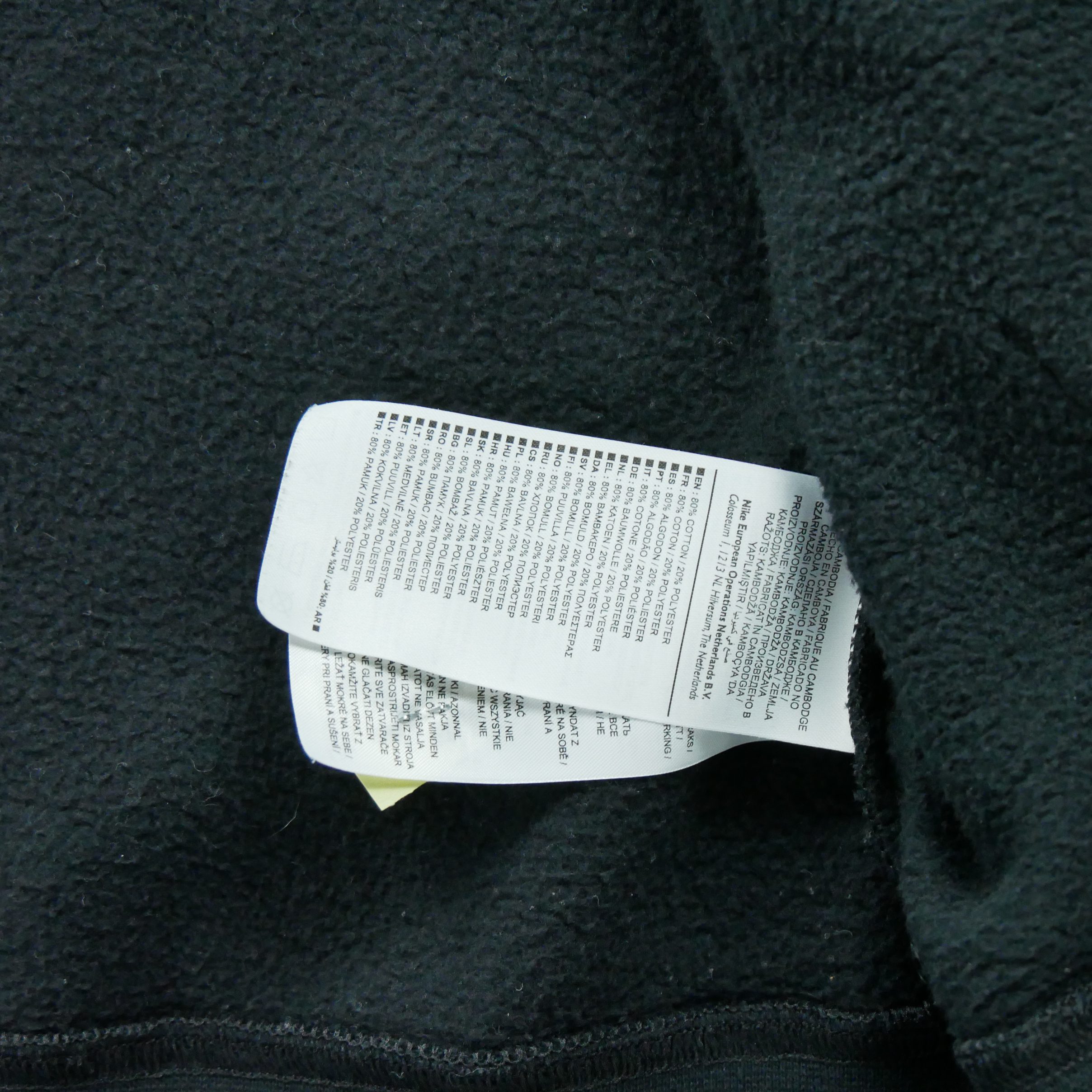 Sweat Homme  Full zip Noir 8