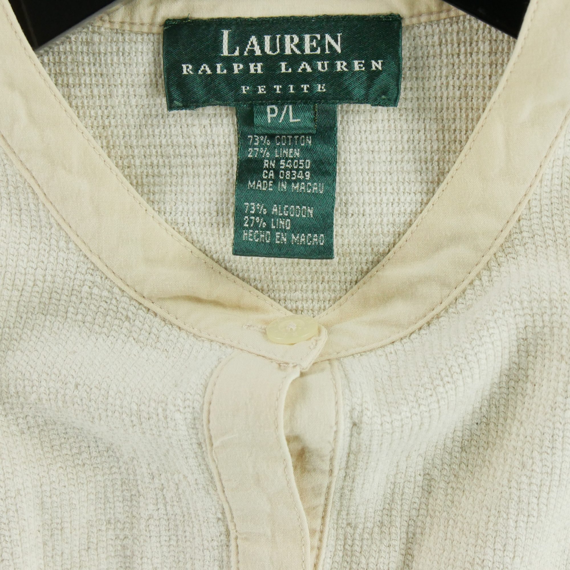 Pull Femme  en lin Blanc 6